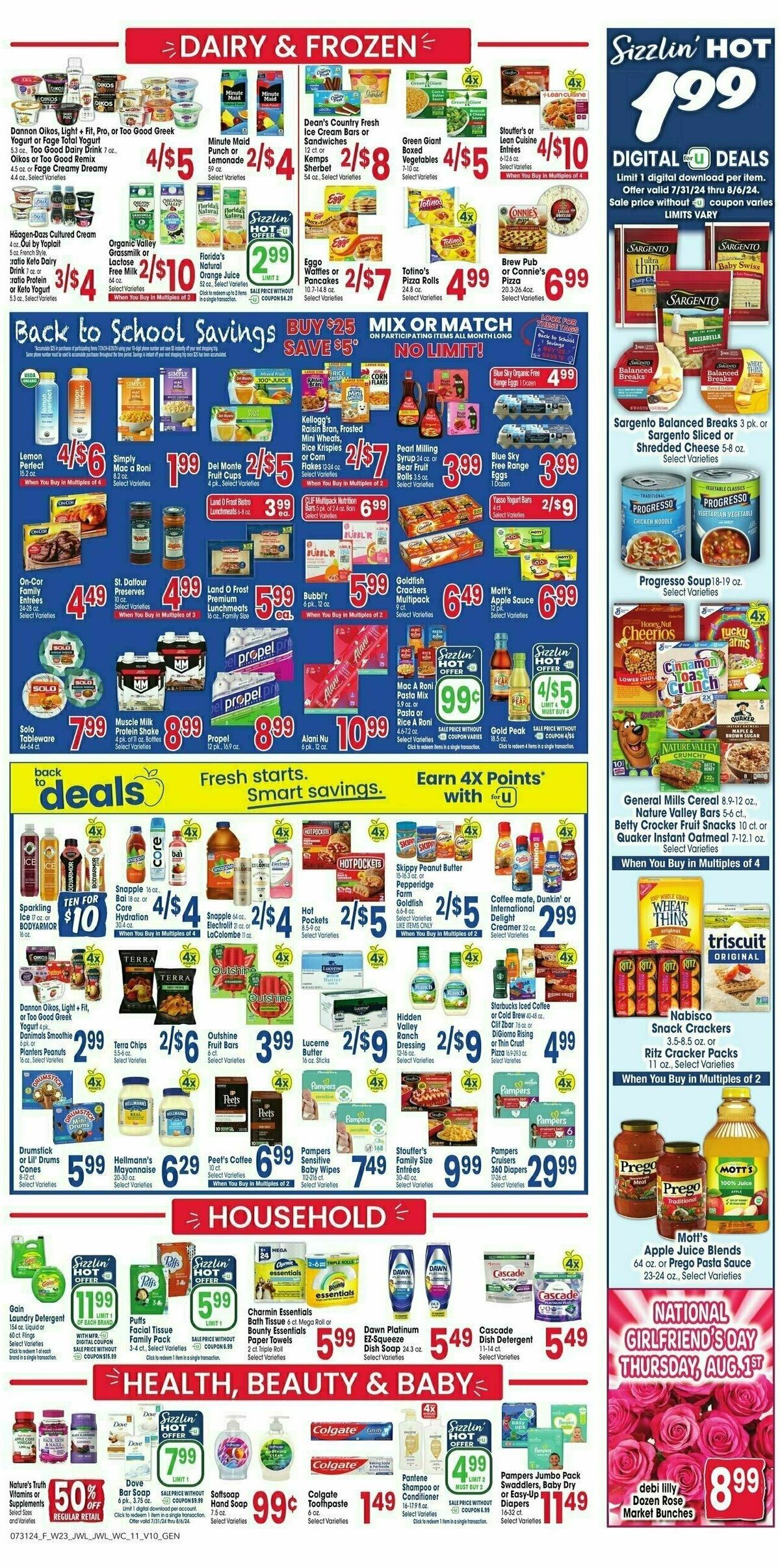 Jewel Osco Weekly Ad from July 31