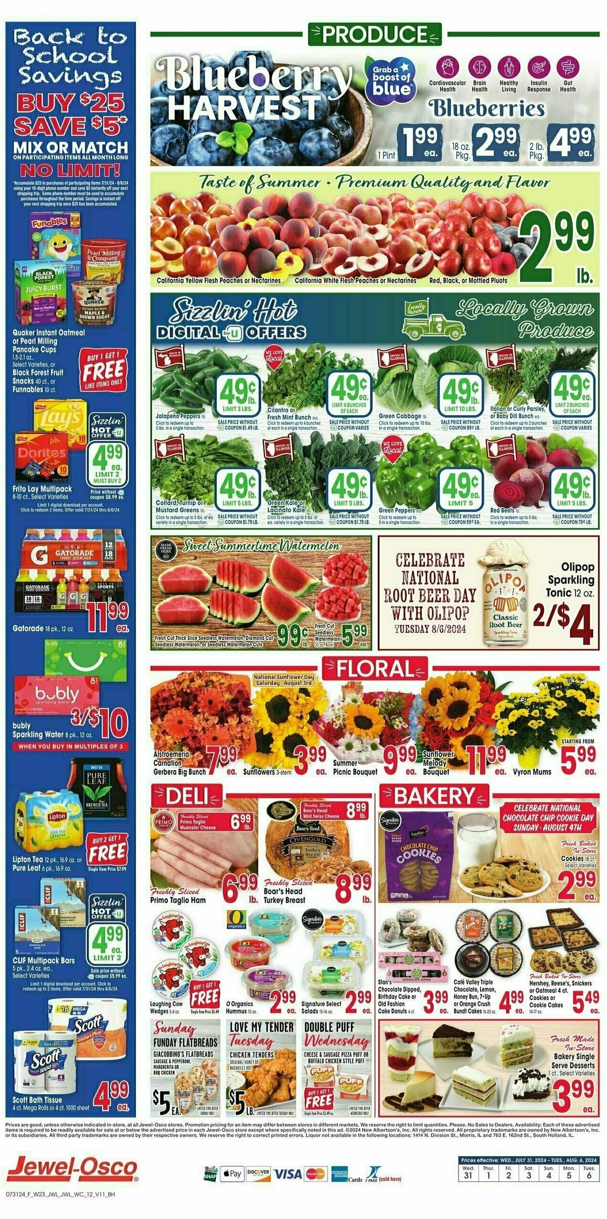 Jewel Osco Weekly Ad from July 31