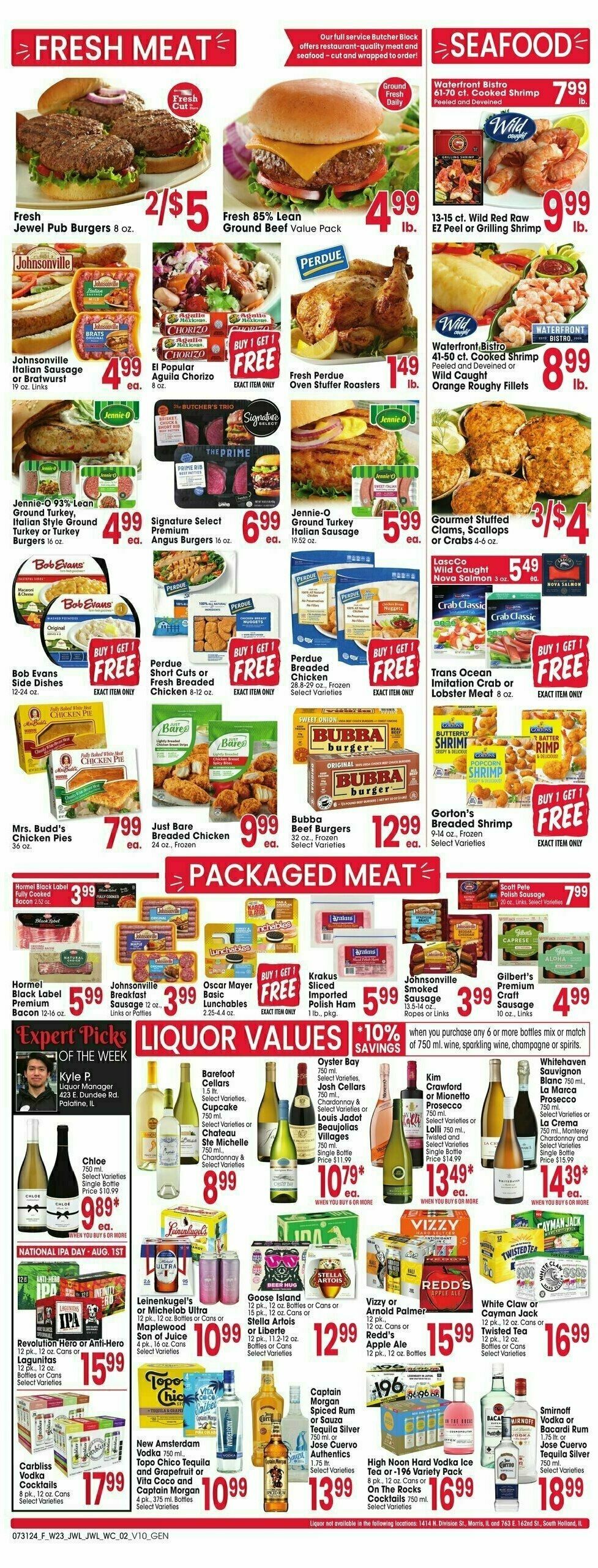 Jewel Osco Weekly Ad from July 31