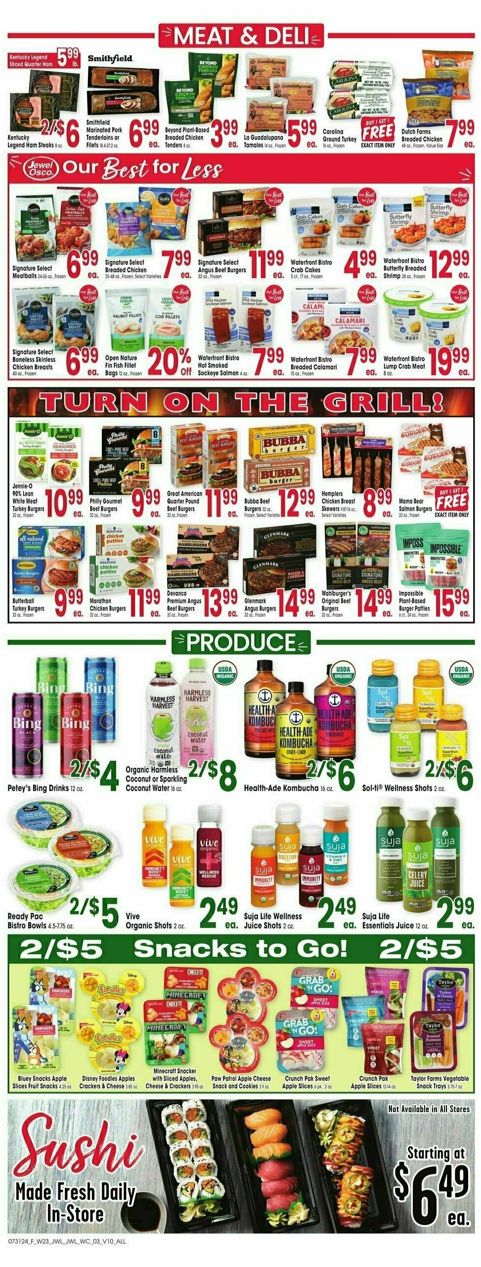 Jewel Osco Weekly Ad from July 31