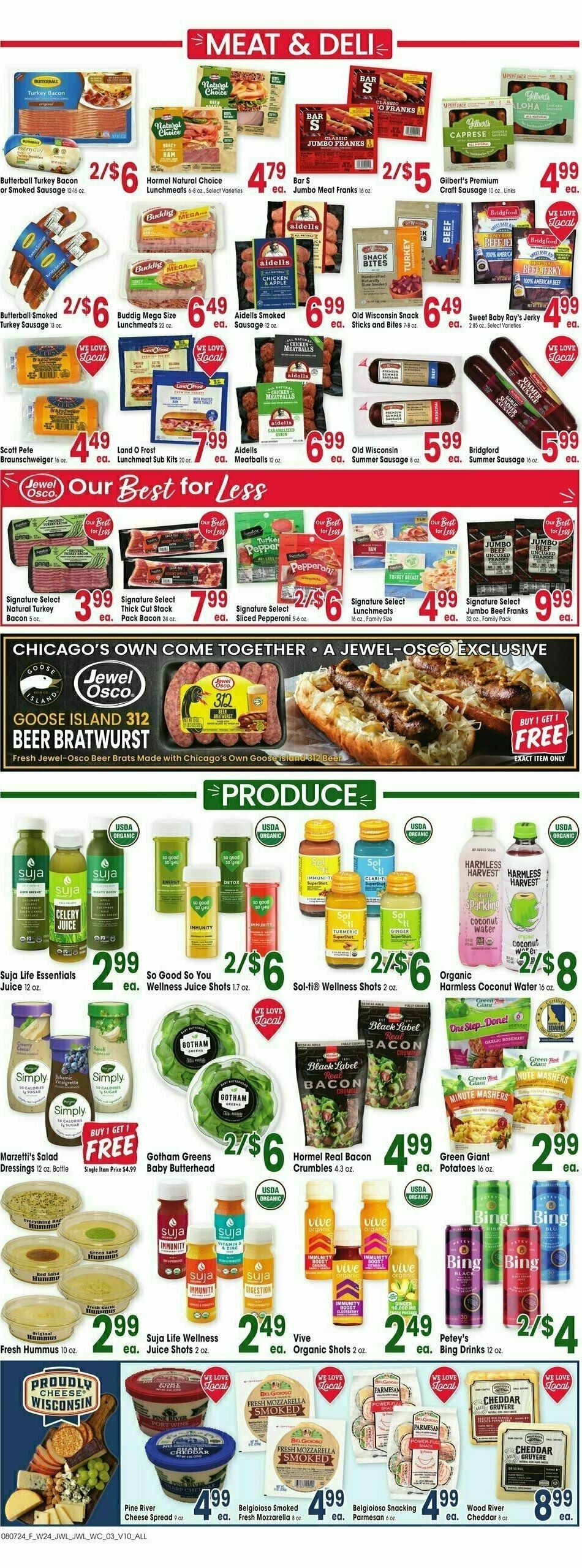 Jewel Osco Weekly Ad from August 7