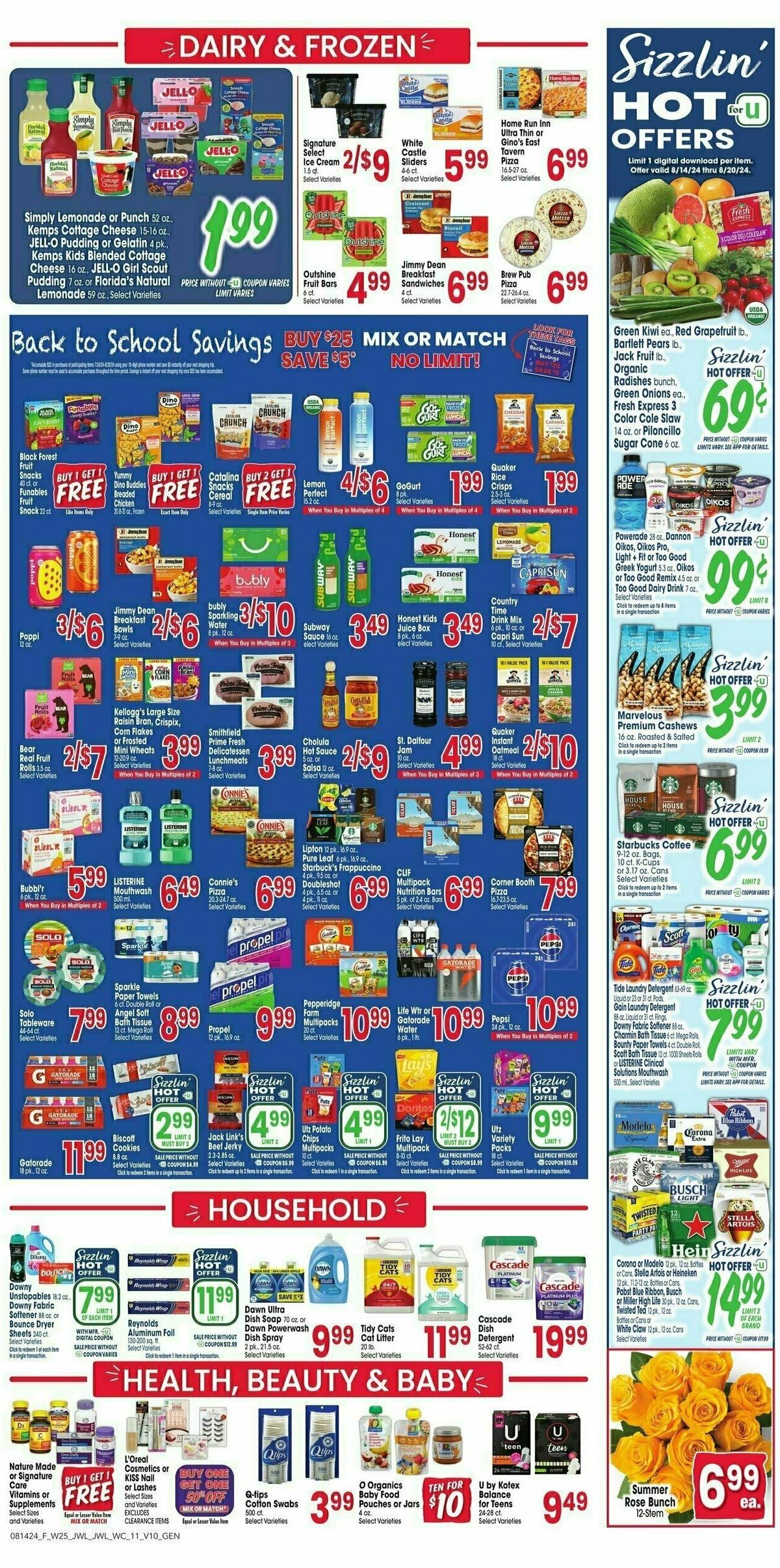 Jewel Osco Weekly Ad from August 14