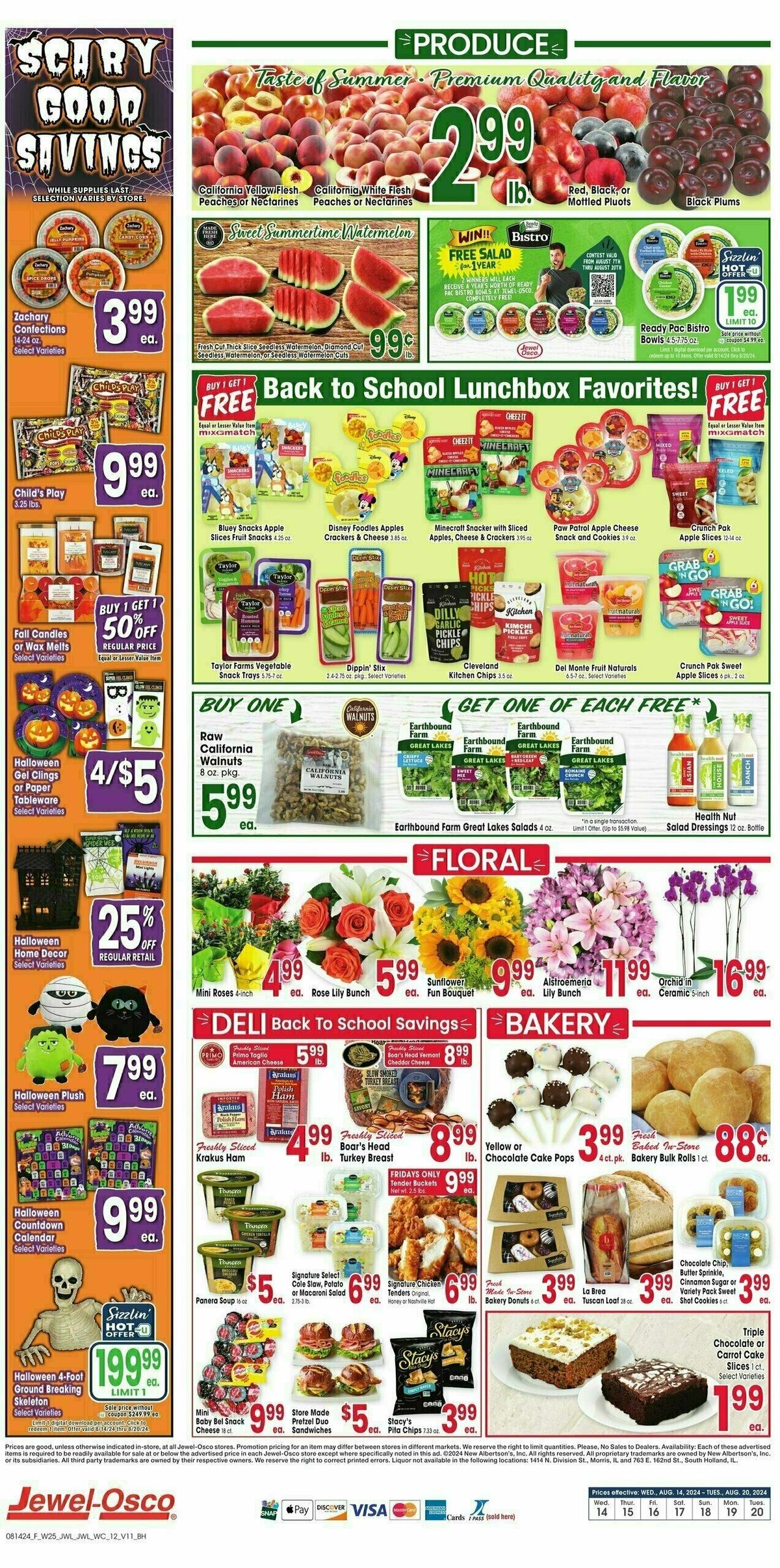 Jewel Osco Weekly Ad from August 14