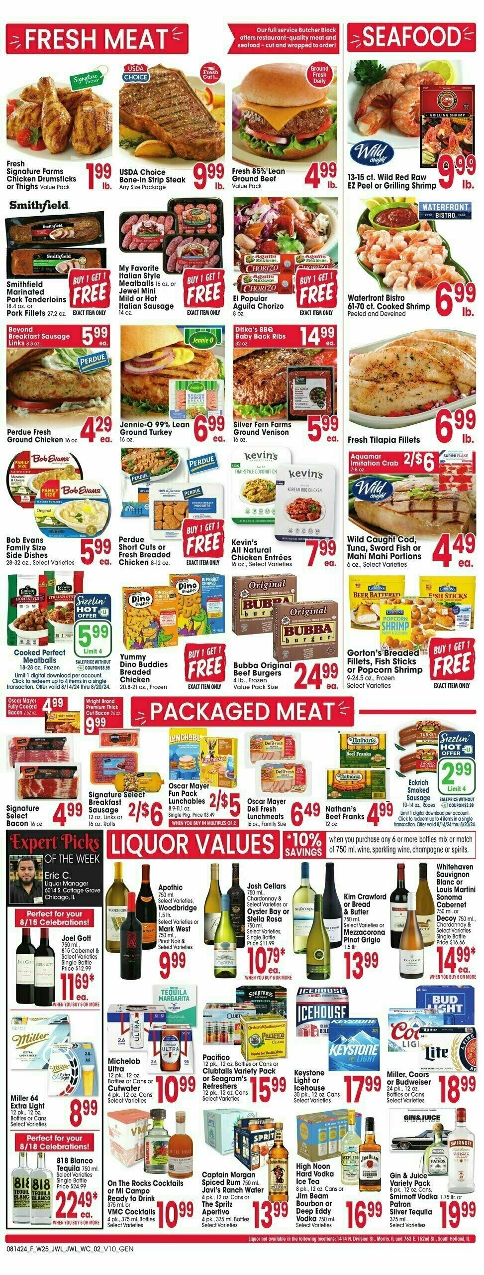 Jewel Osco Weekly Ad from August 14