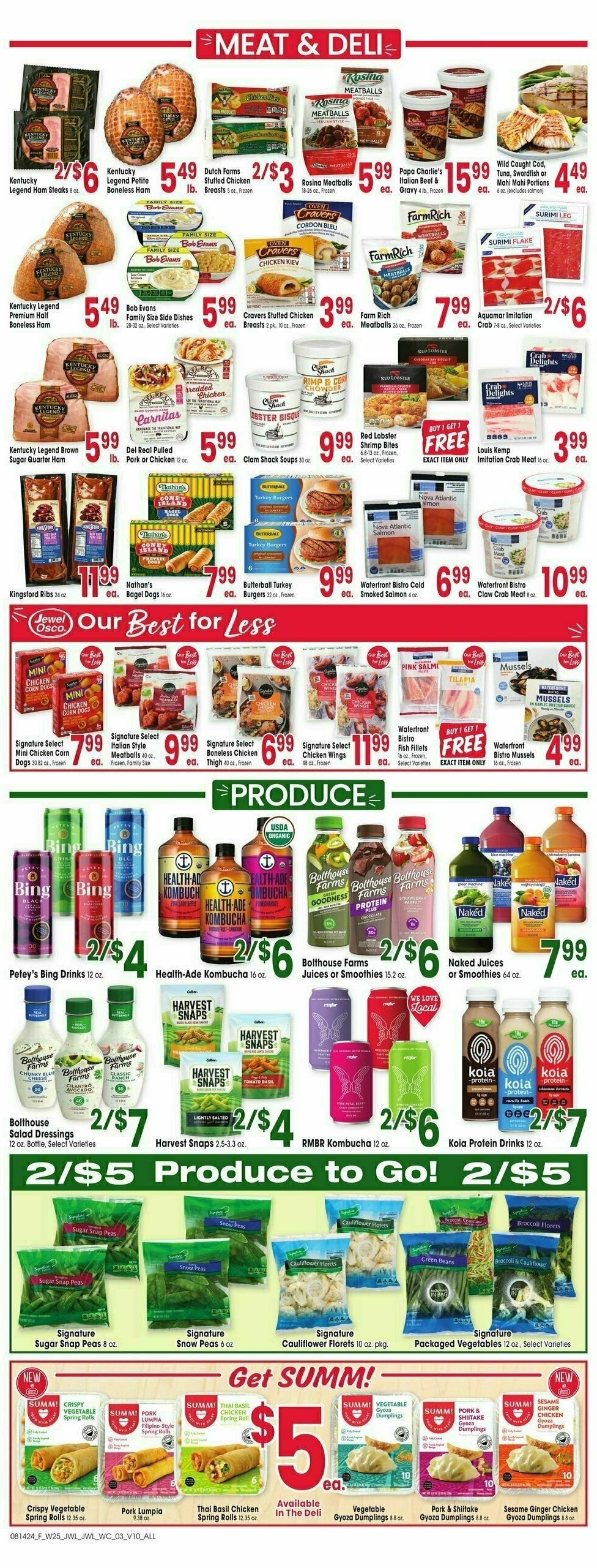 Jewel Osco Weekly Ad from August 14