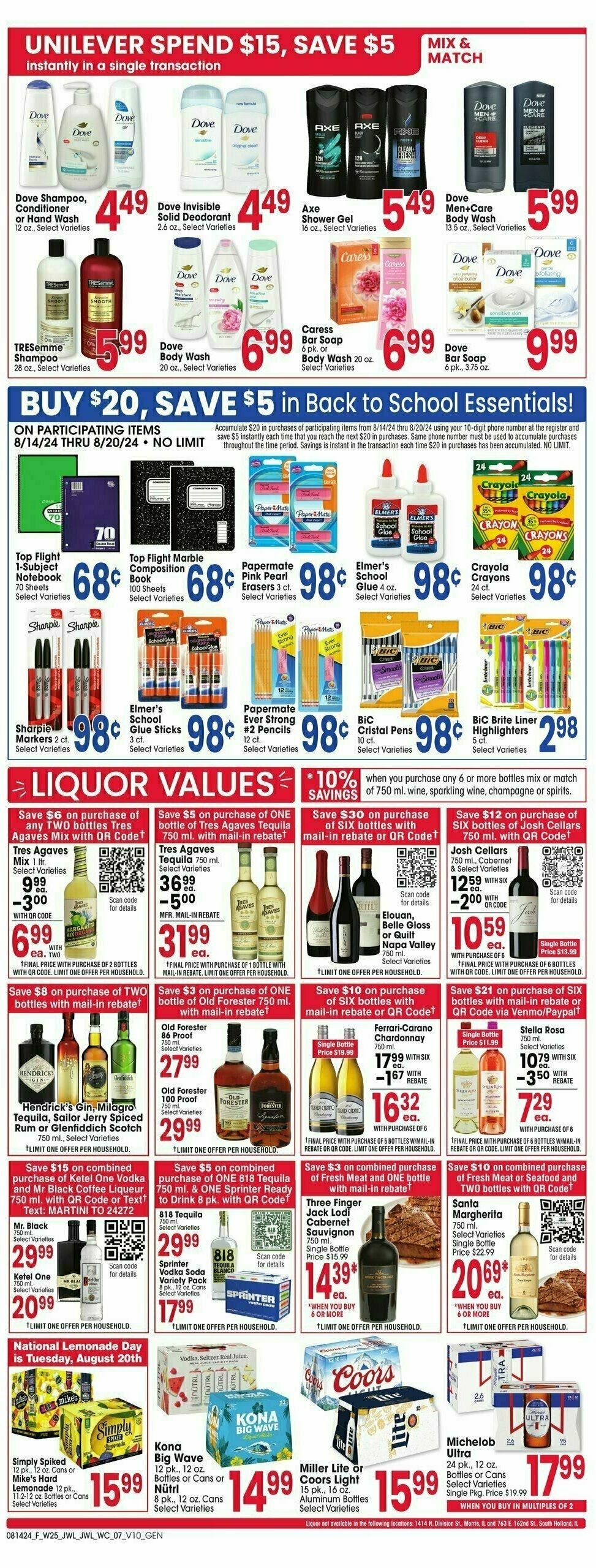 Jewel Osco Weekly Ad from August 14