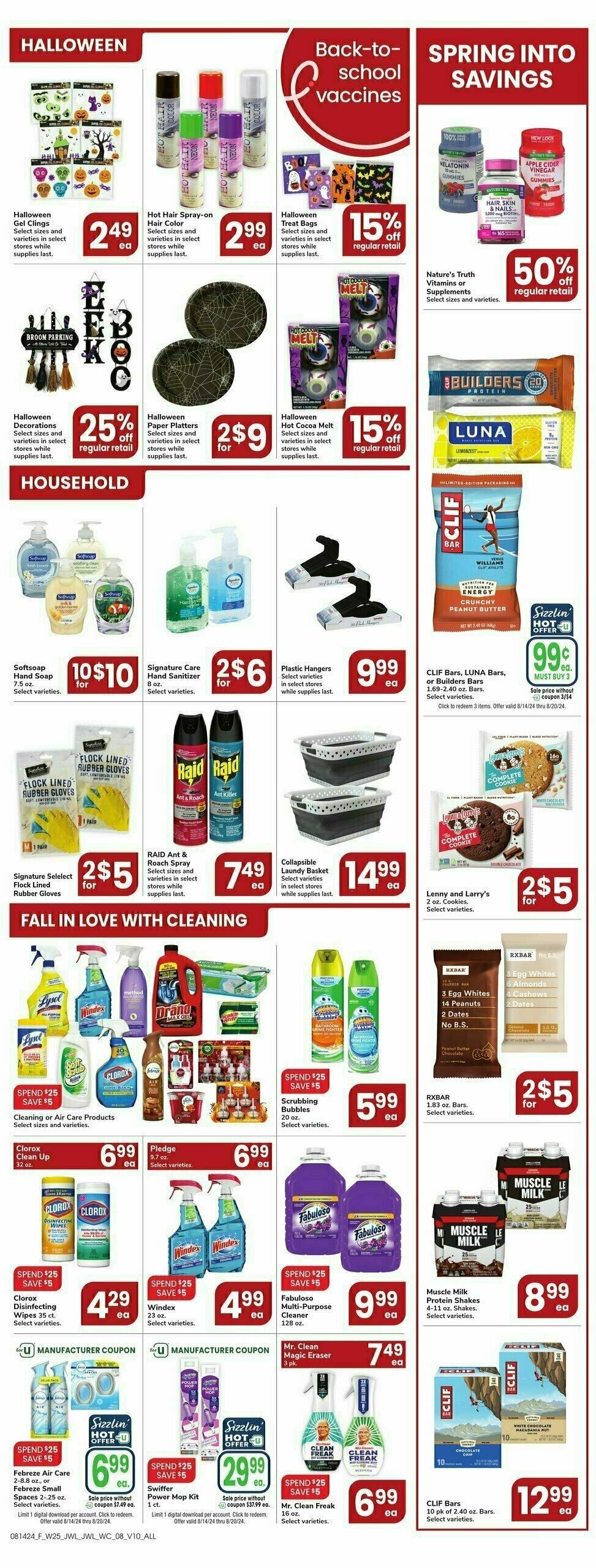 Jewel Osco Weekly Ad from August 14