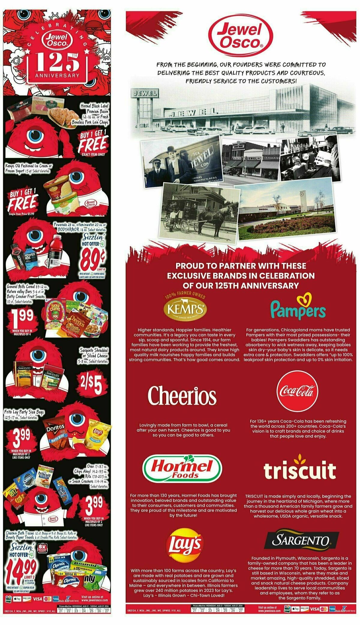 Jewel Osco Weekly Ad from August 21