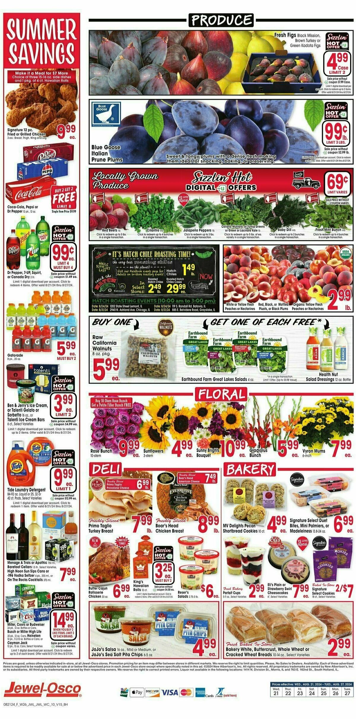 Jewel Osco Weekly Ad from August 21