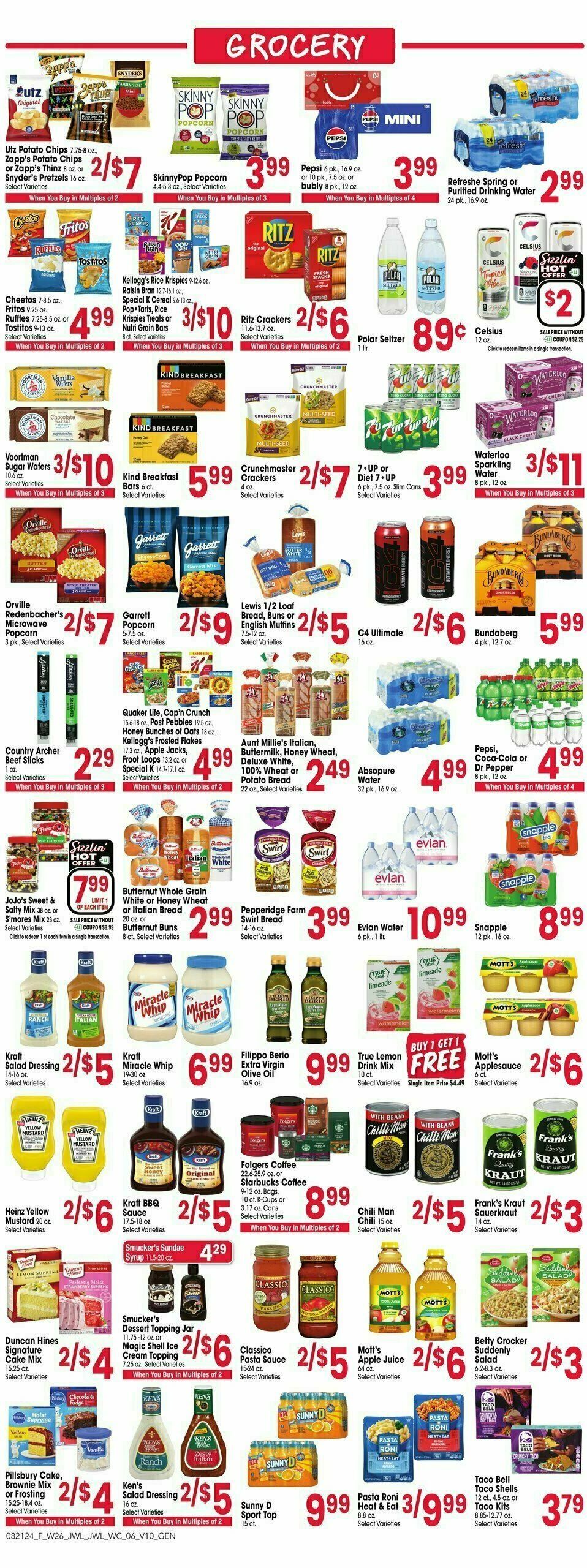 Jewel Osco Weekly Ad from August 21