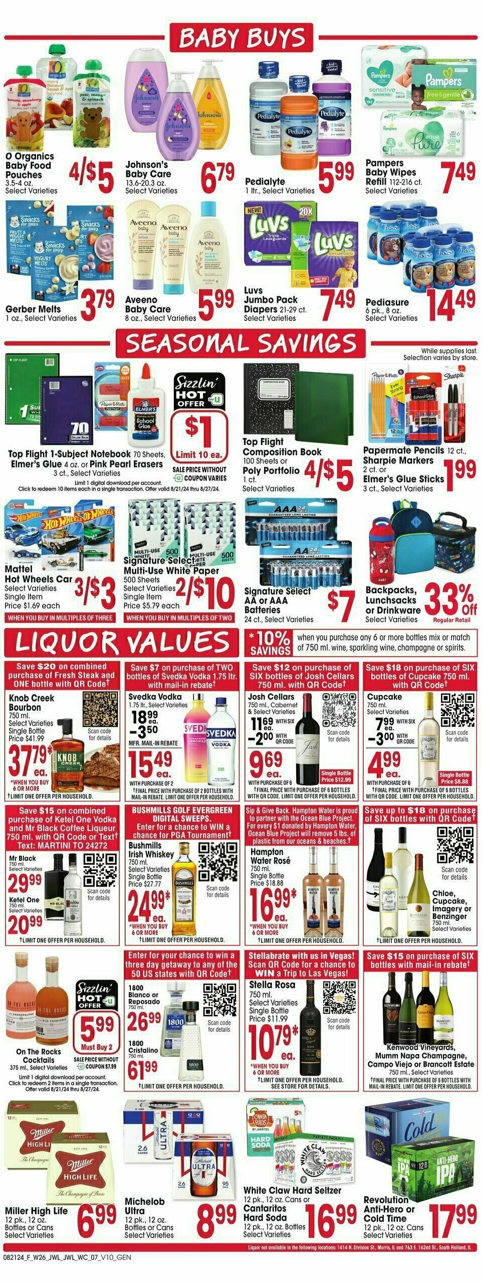 Jewel Osco Weekly Ad from August 21