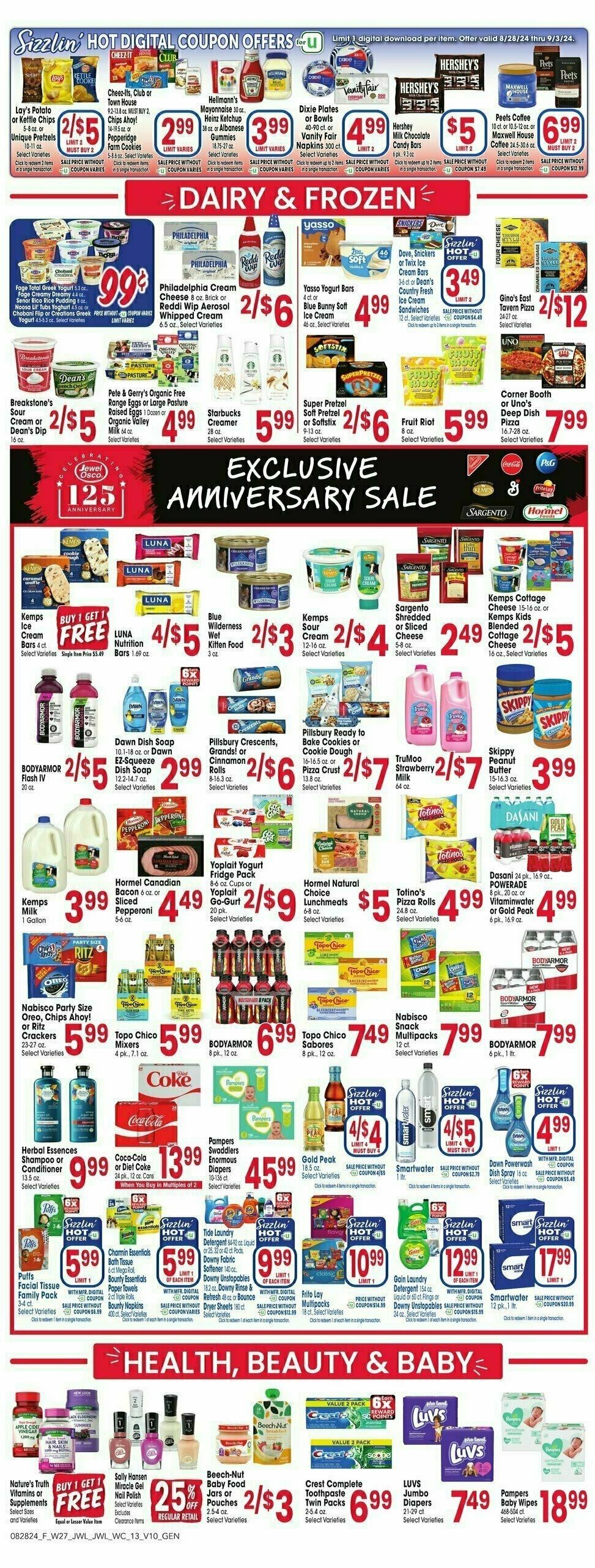 Jewel Osco Weekly Ad from August 28