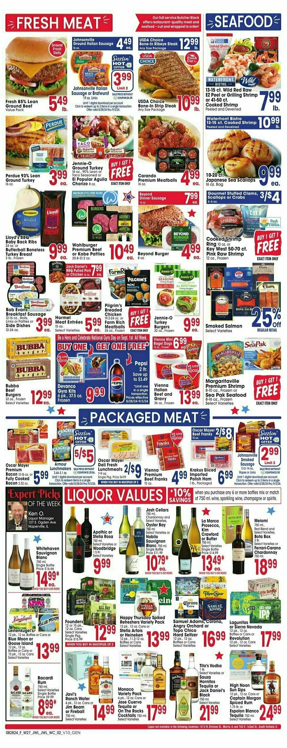 Jewel Osco Weekly Ad from August 28