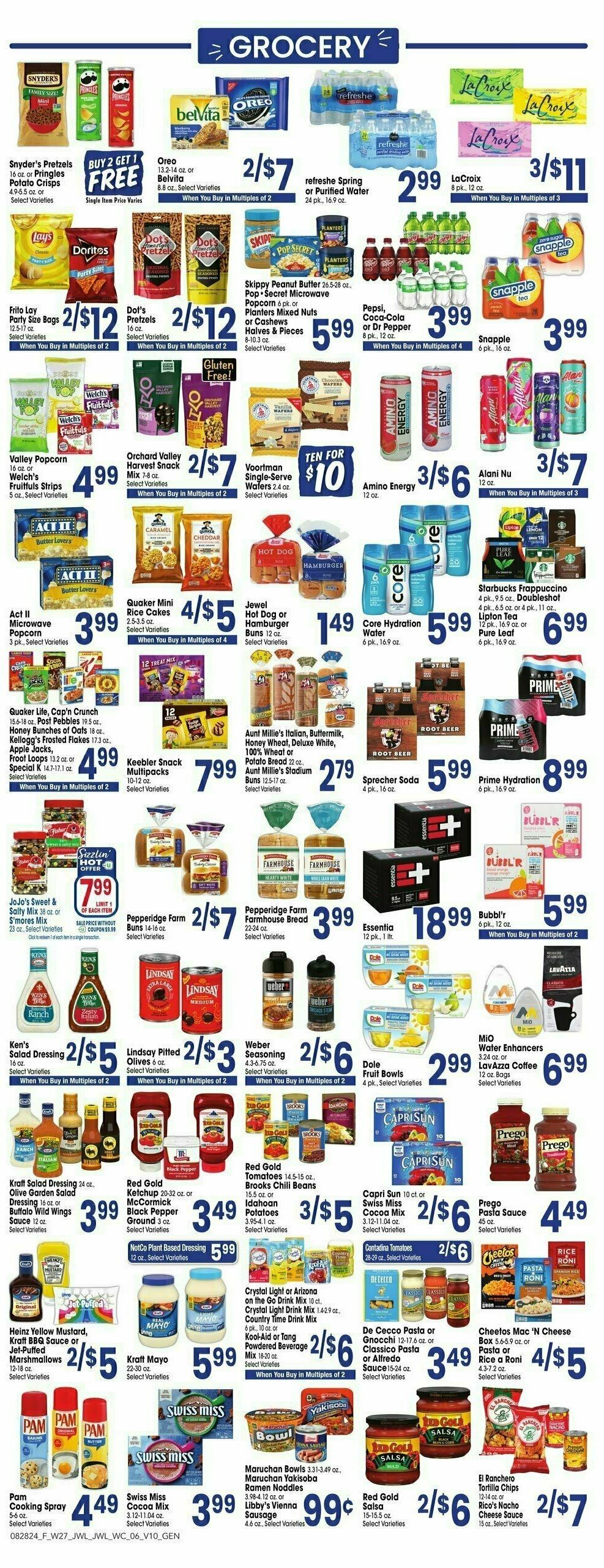 Jewel Osco Weekly Ad from August 28