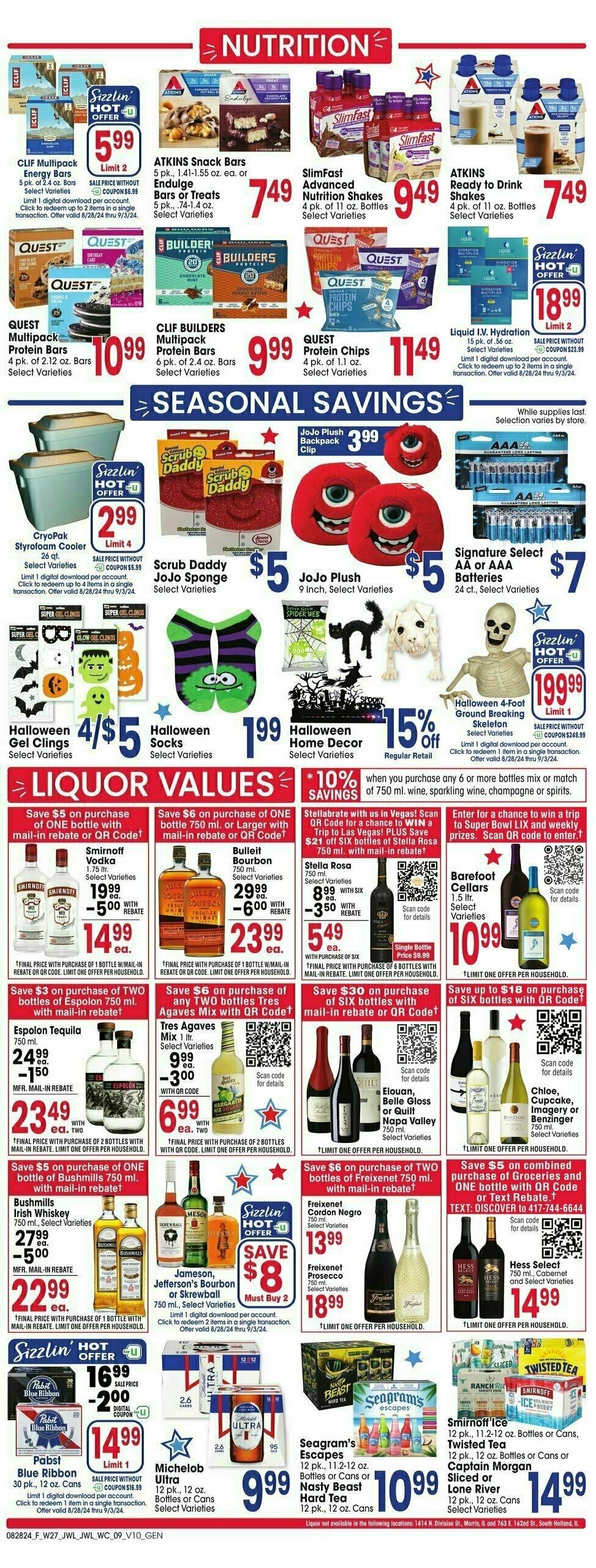 Jewel Osco Weekly Ad from August 28