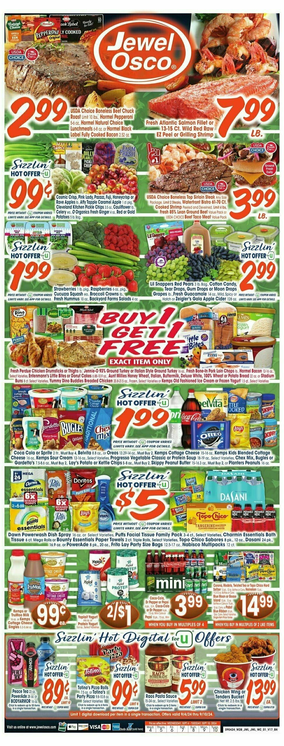 Jewel Osco Weekly Ad from September 4