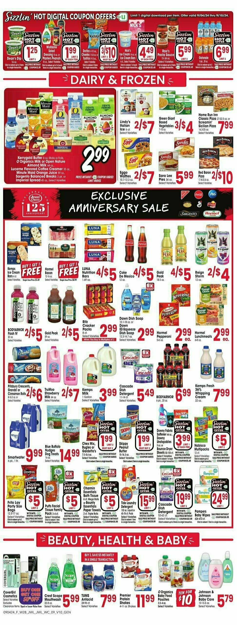 Jewel Osco Weekly Ad from September 4