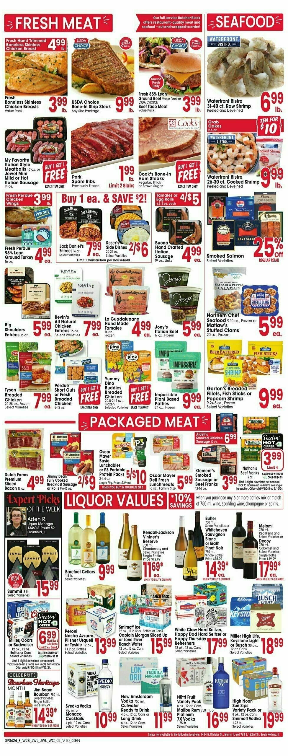 Jewel Osco Weekly Ad from September 4