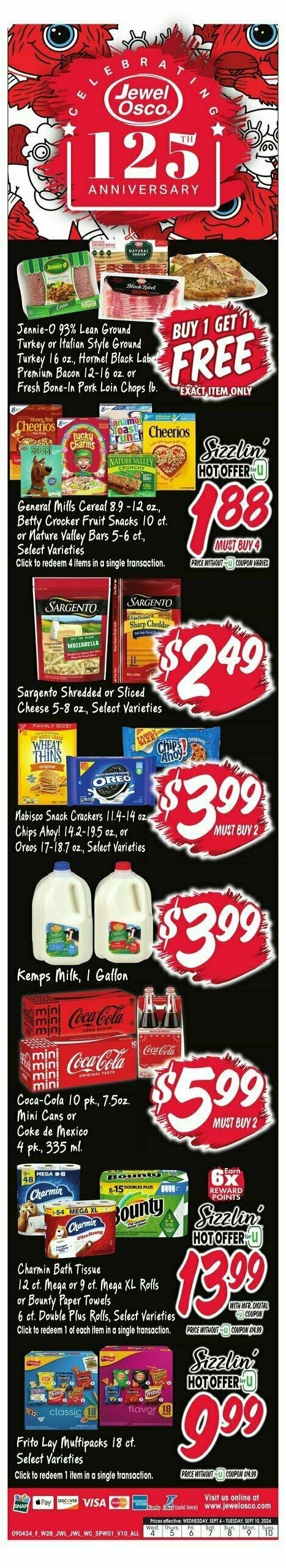 Jewel Osco Weekly Ad from September 4