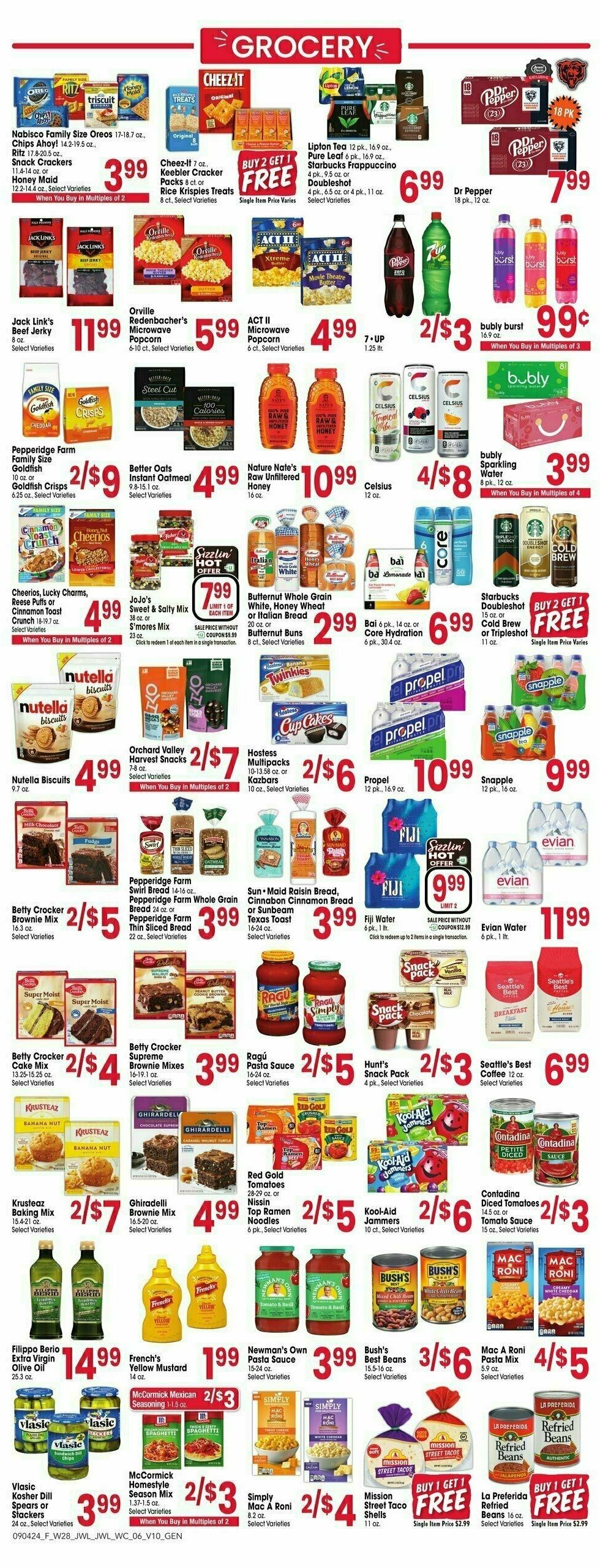 Jewel Osco Weekly Ad from September 4