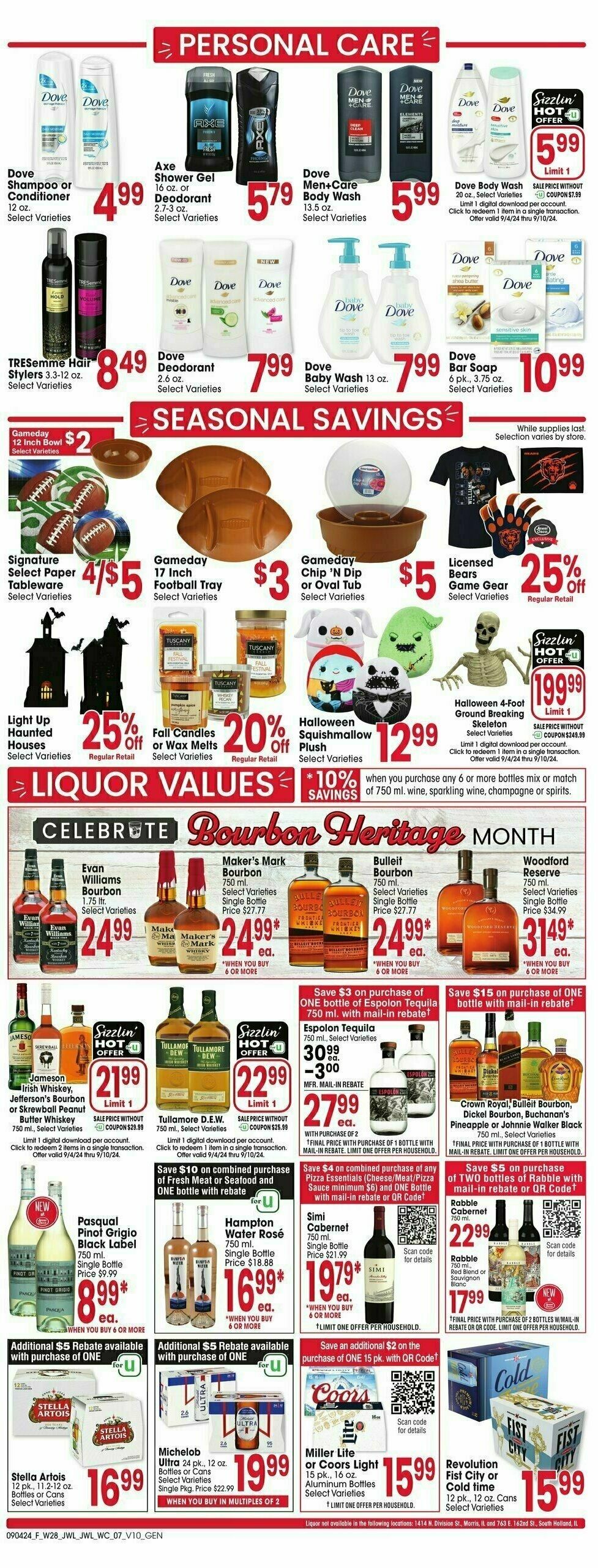 Jewel Osco Weekly Ad from September 4