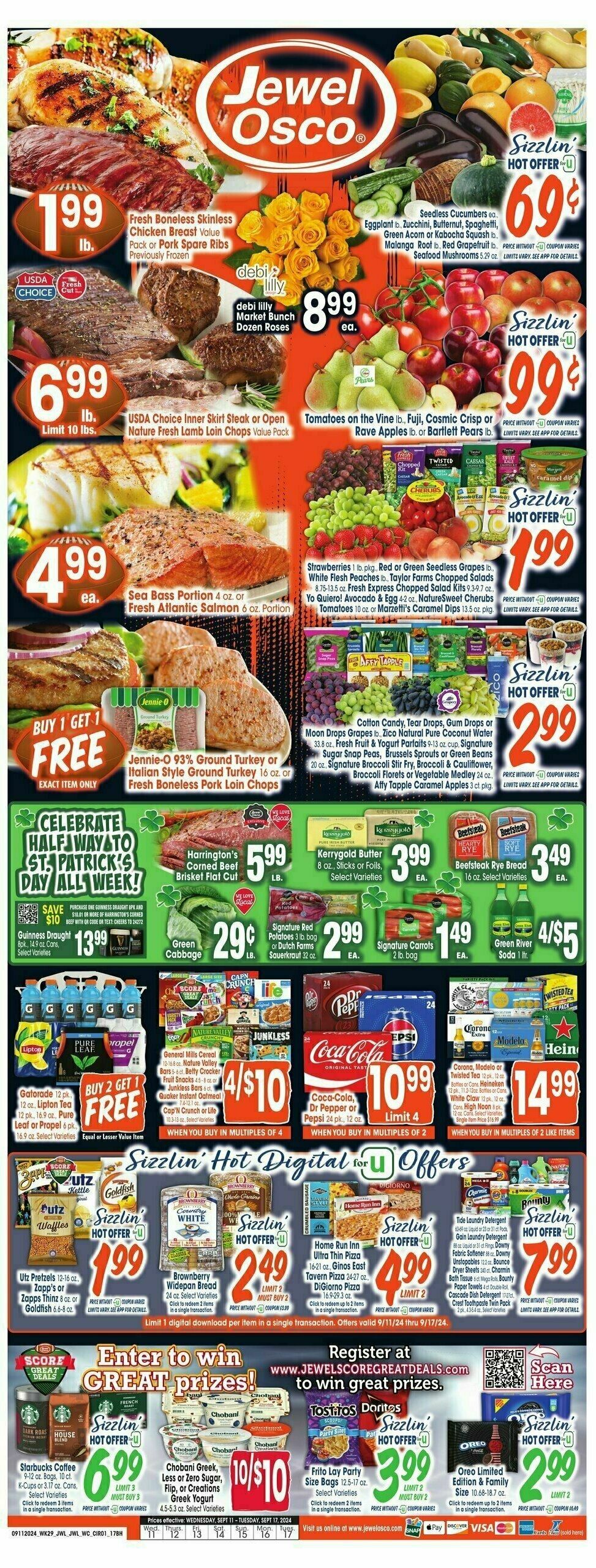 Jewel Osco Weekly Ad from September 11