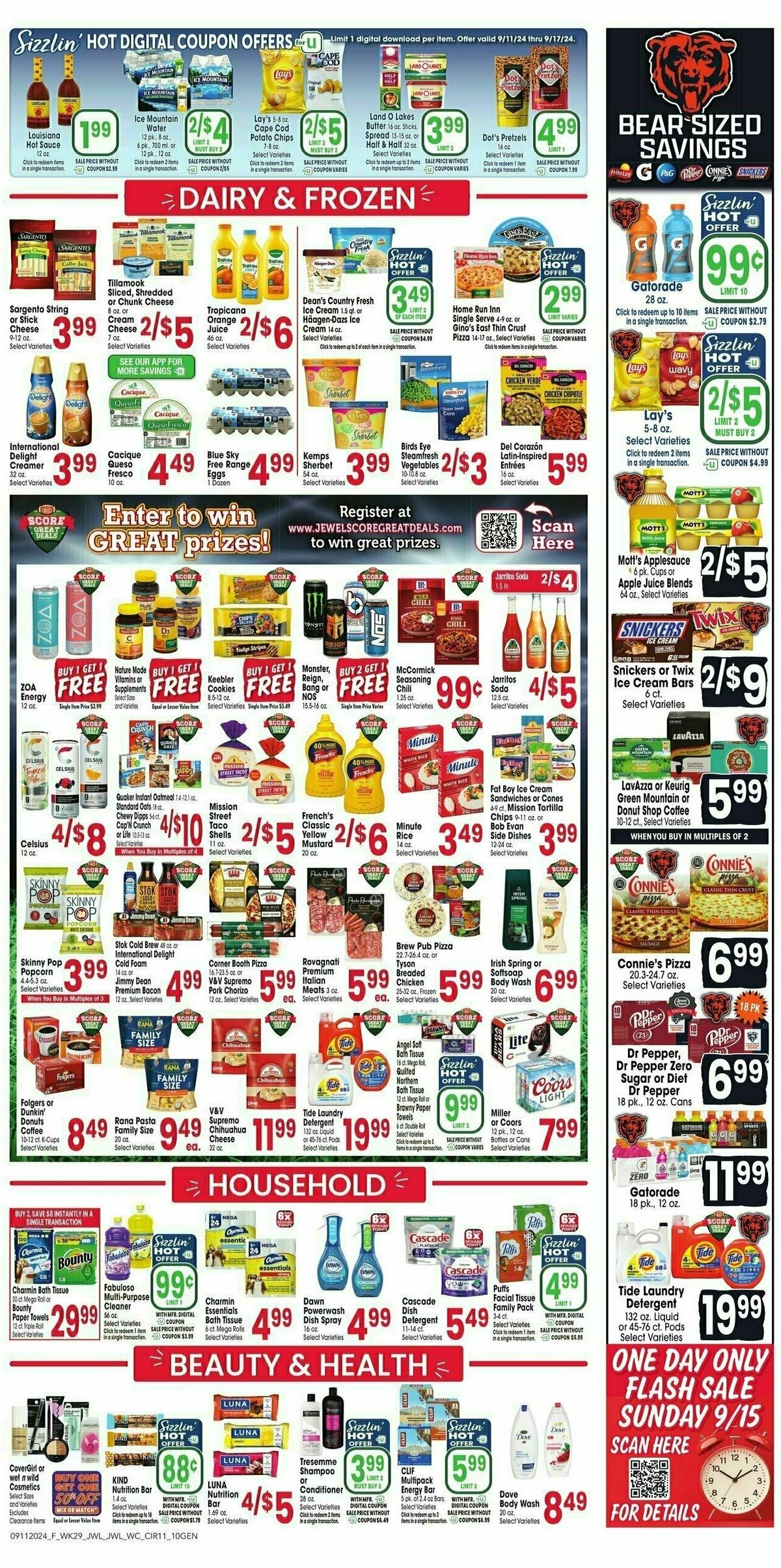 Jewel Osco Weekly Ad from September 11