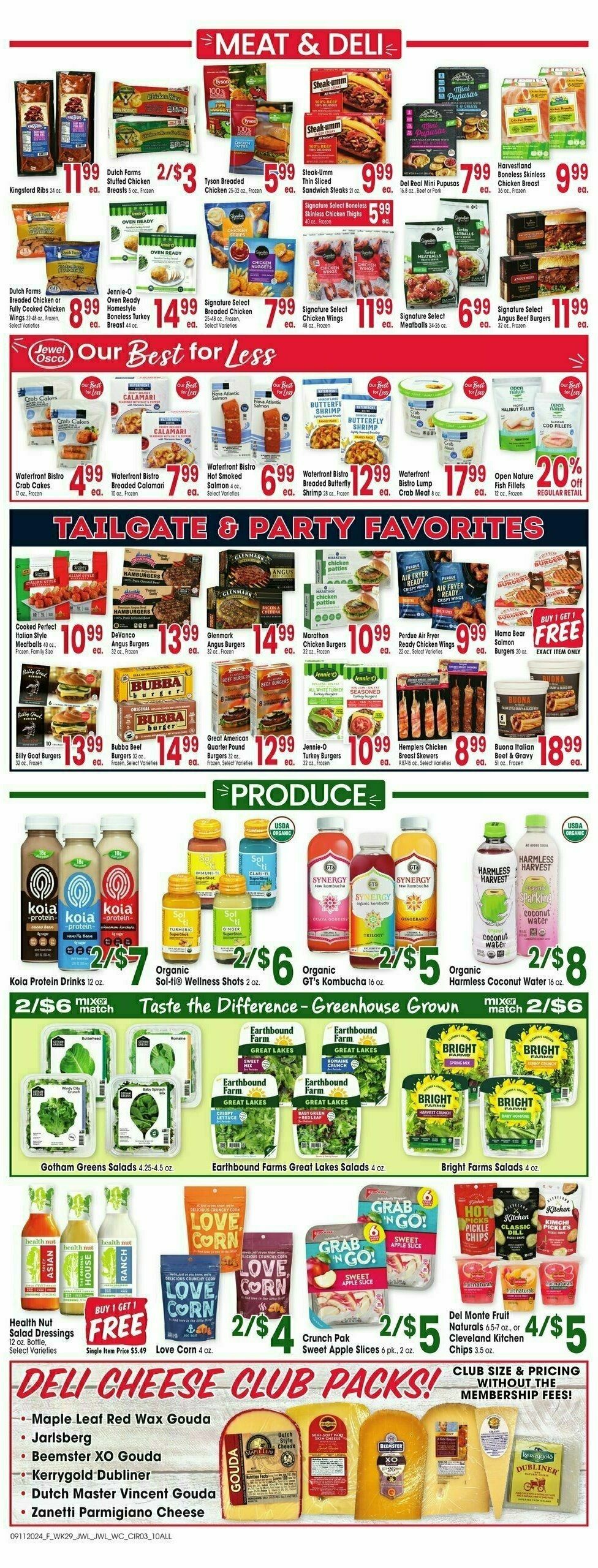 Jewel Osco Weekly Ad from September 11