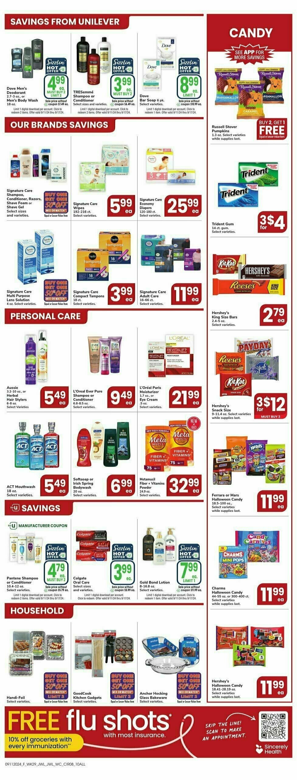 Jewel Osco Weekly Ad from September 11