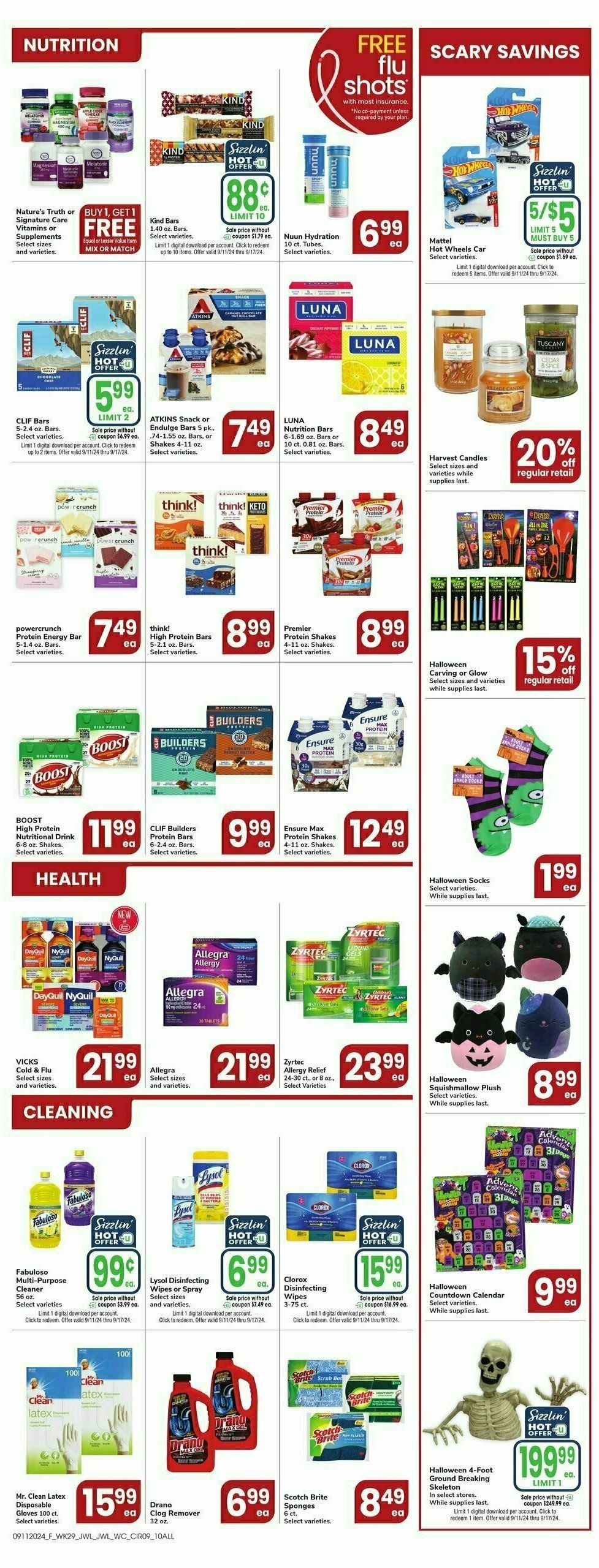 Jewel Osco Weekly Ad from September 11