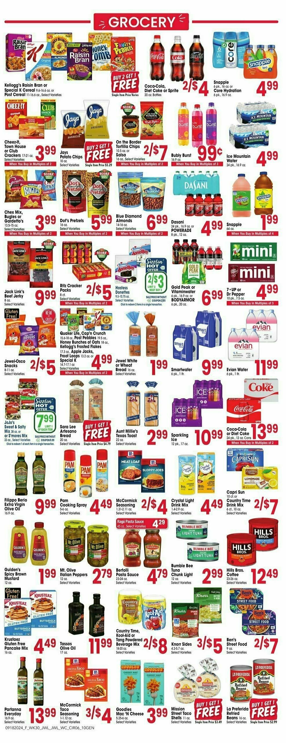 Jewel Osco Weekly Ad from September 18