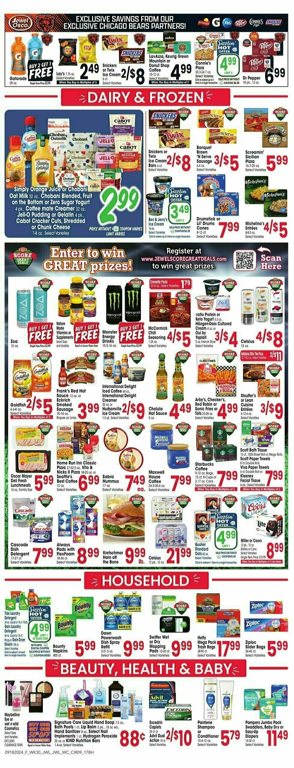 Jewel Osco Weekly Ad from September 18