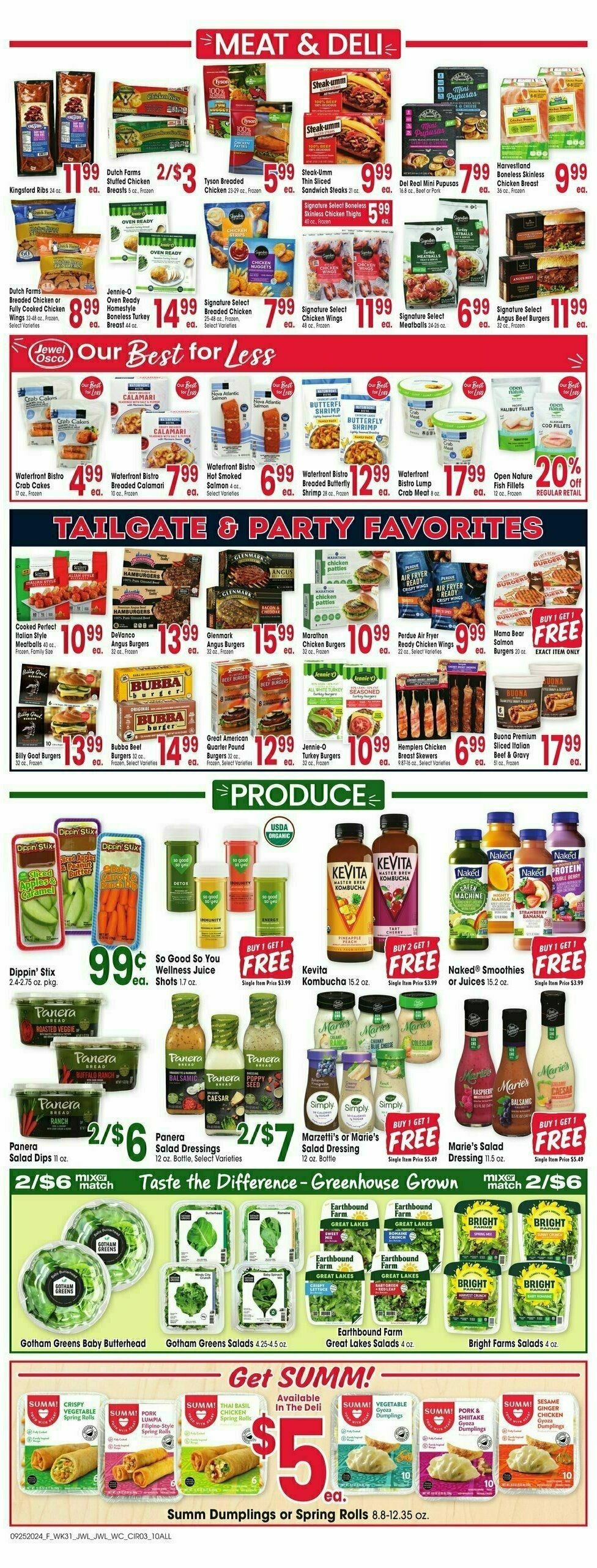 Jewel Osco Weekly Ad from September 25