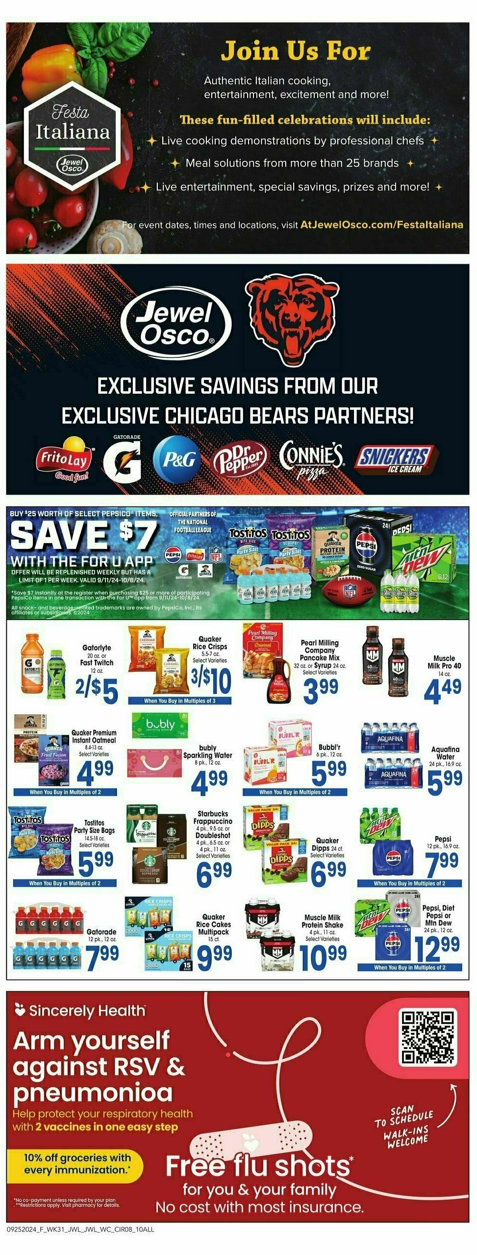 Jewel Osco Weekly Ad from September 25