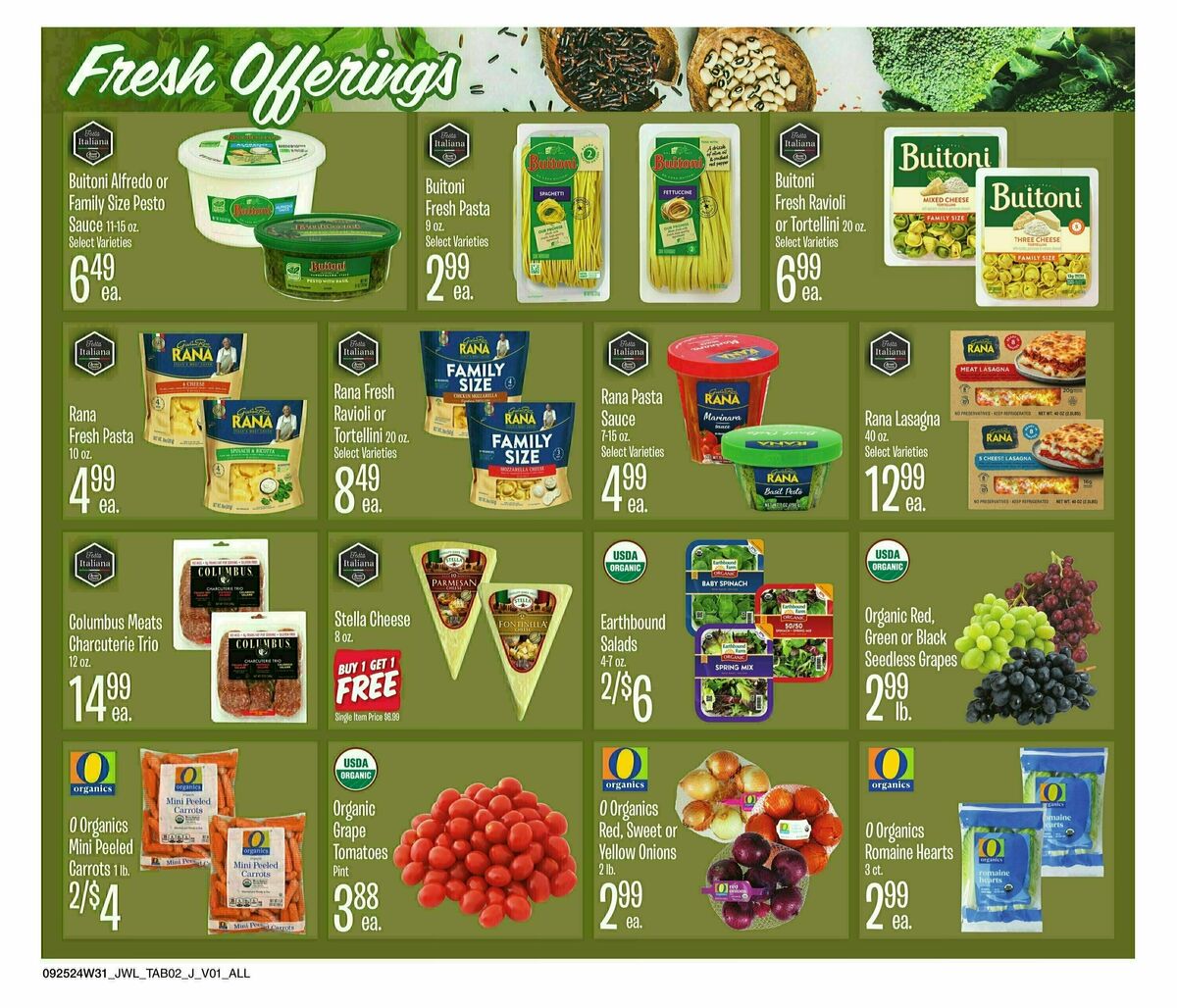 Jewel Osco Weekly Ad from September 25