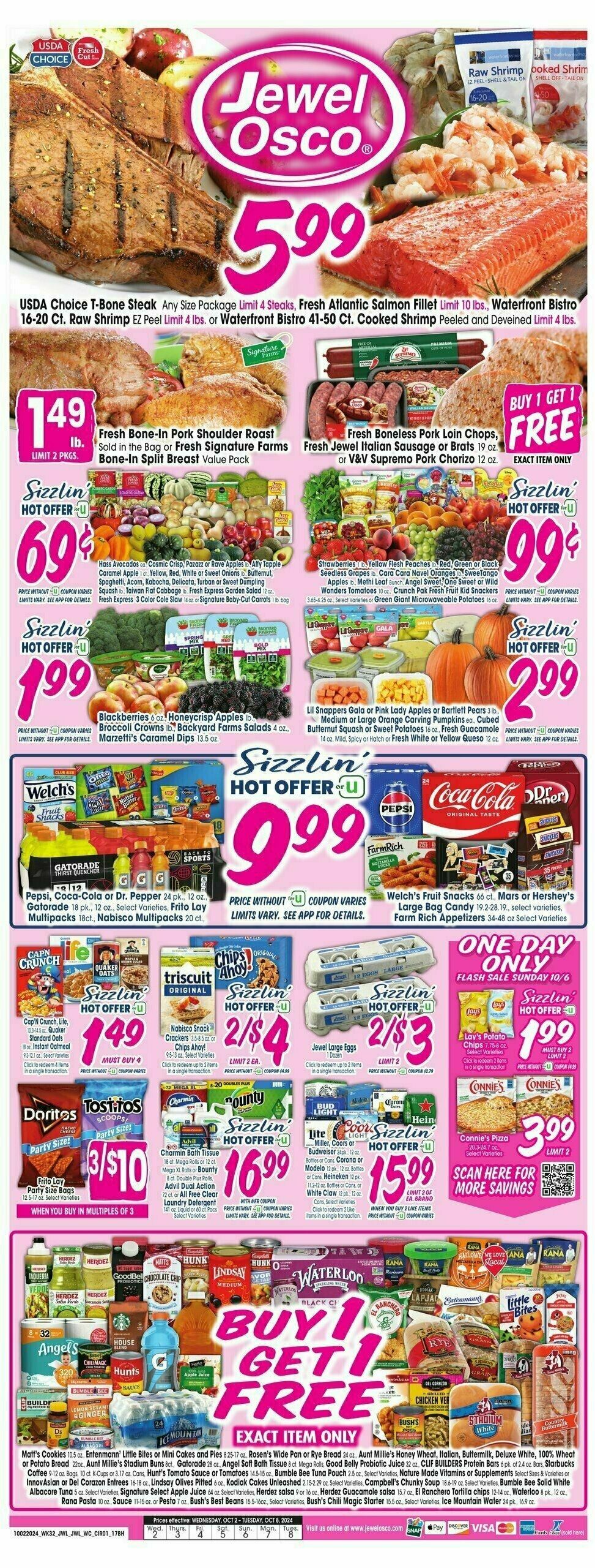 Jewel Osco Weekly Ad from October 2