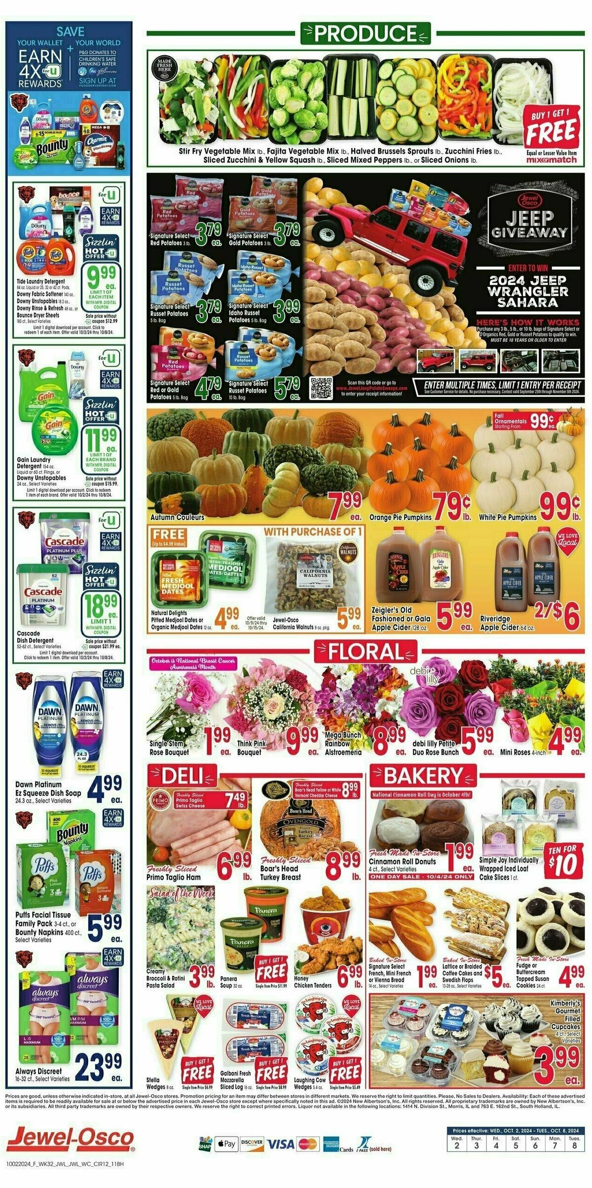 Jewel Osco Weekly Ad from October 2