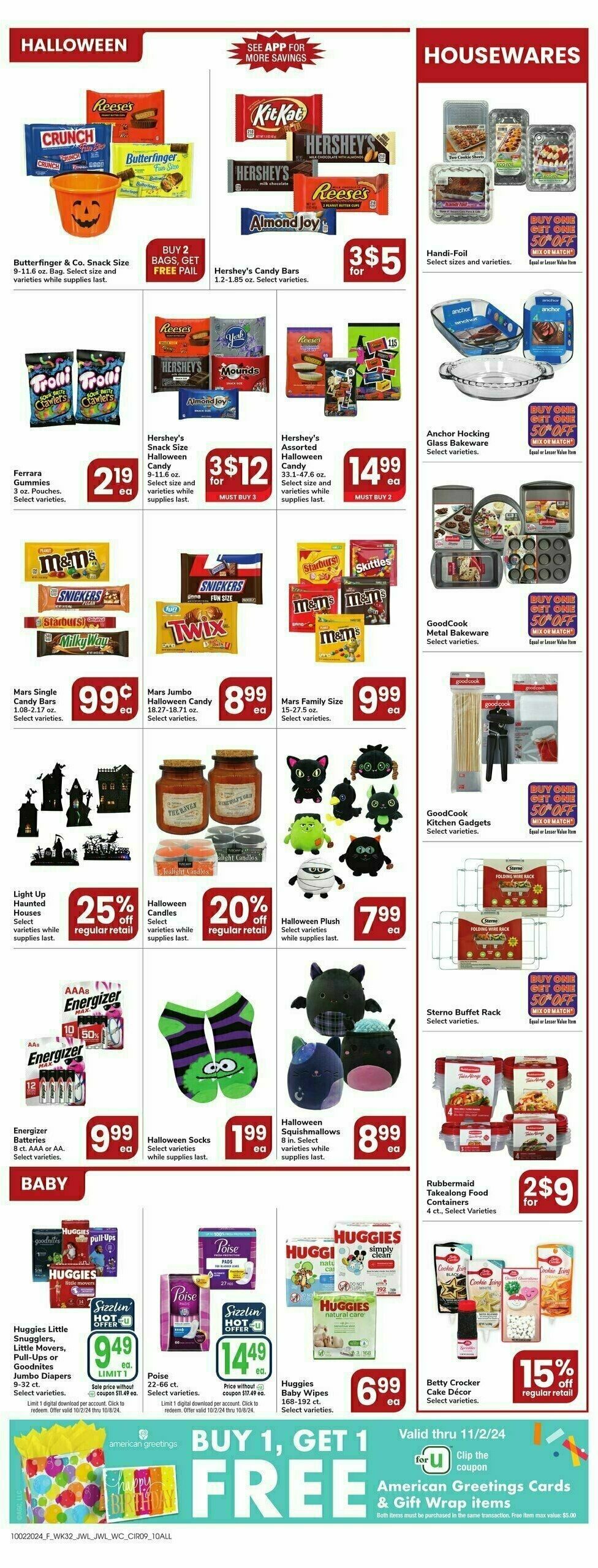 Jewel Osco Weekly Ad from October 2