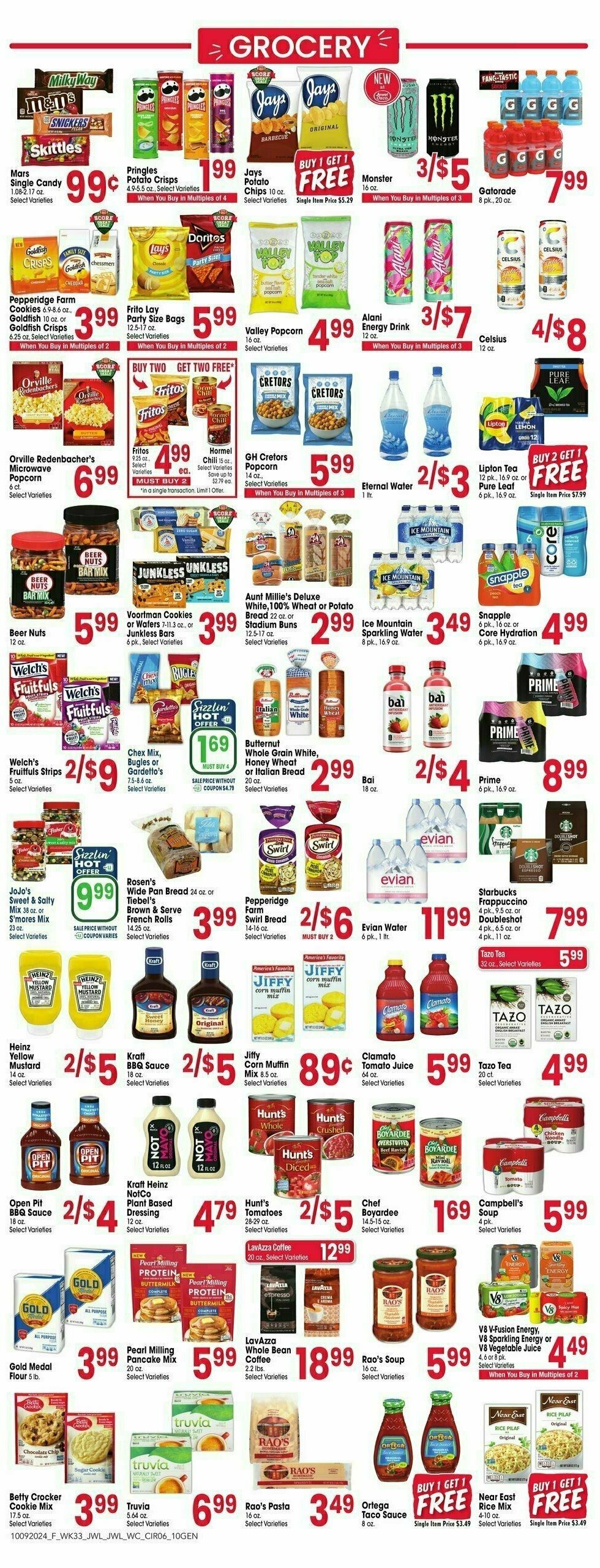 Jewel Osco Weekly Ad from October 9