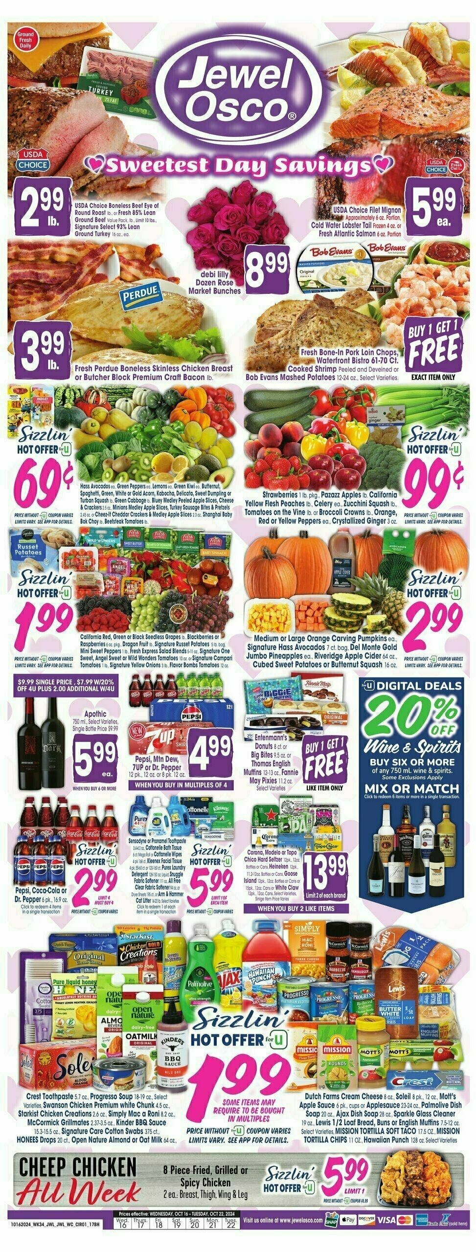 Jewel Osco Weekly Ad from October 16