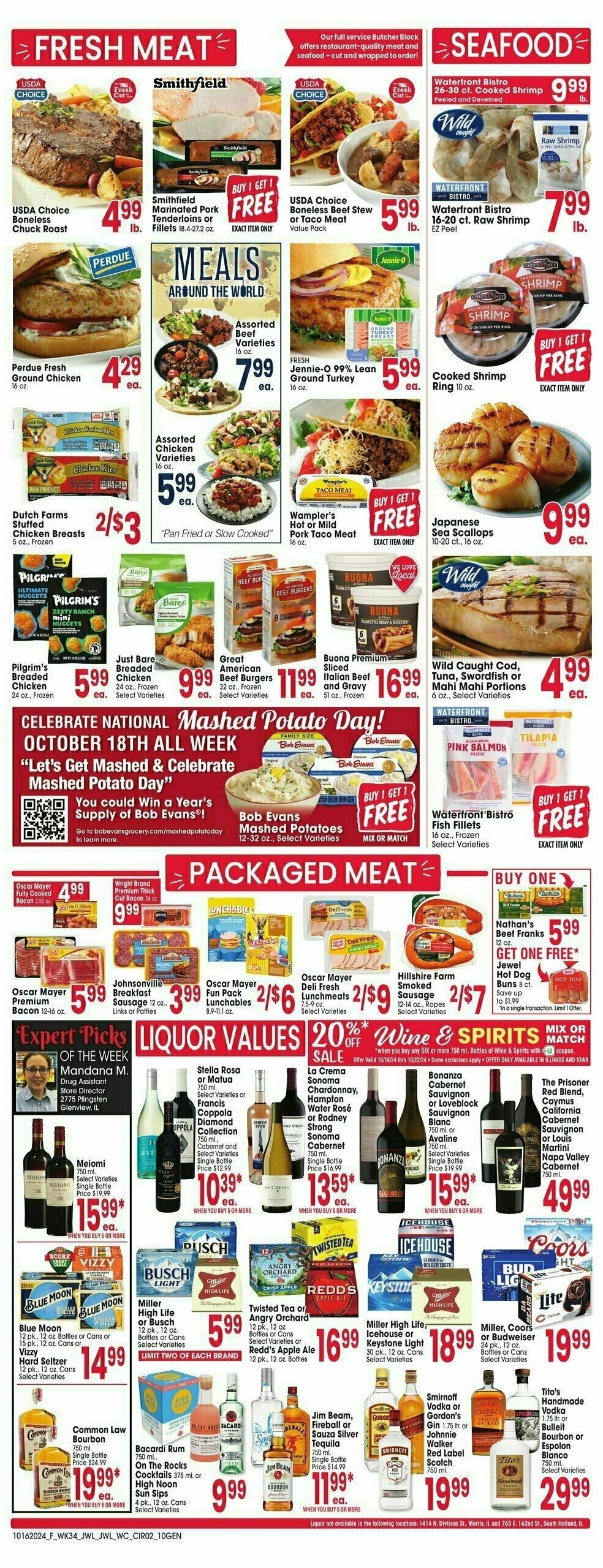 Jewel Osco Weekly Ad from October 16