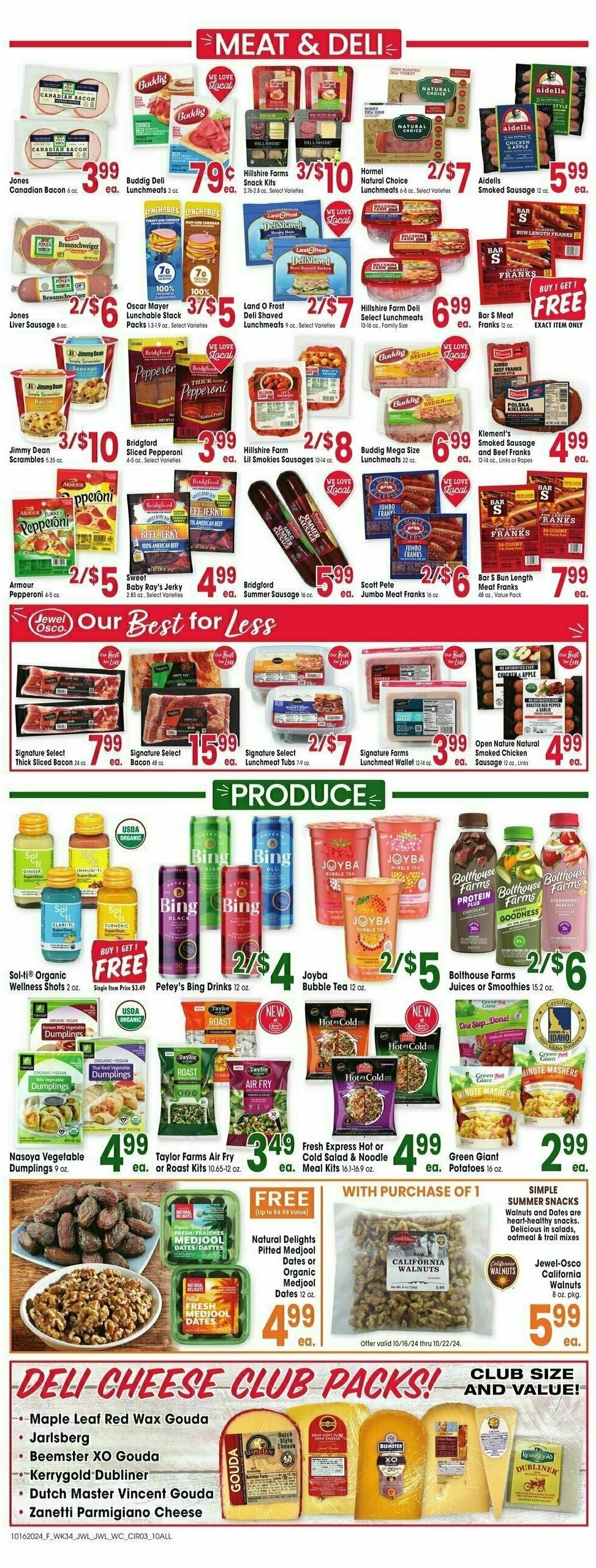 Jewel Osco Weekly Ad from October 16