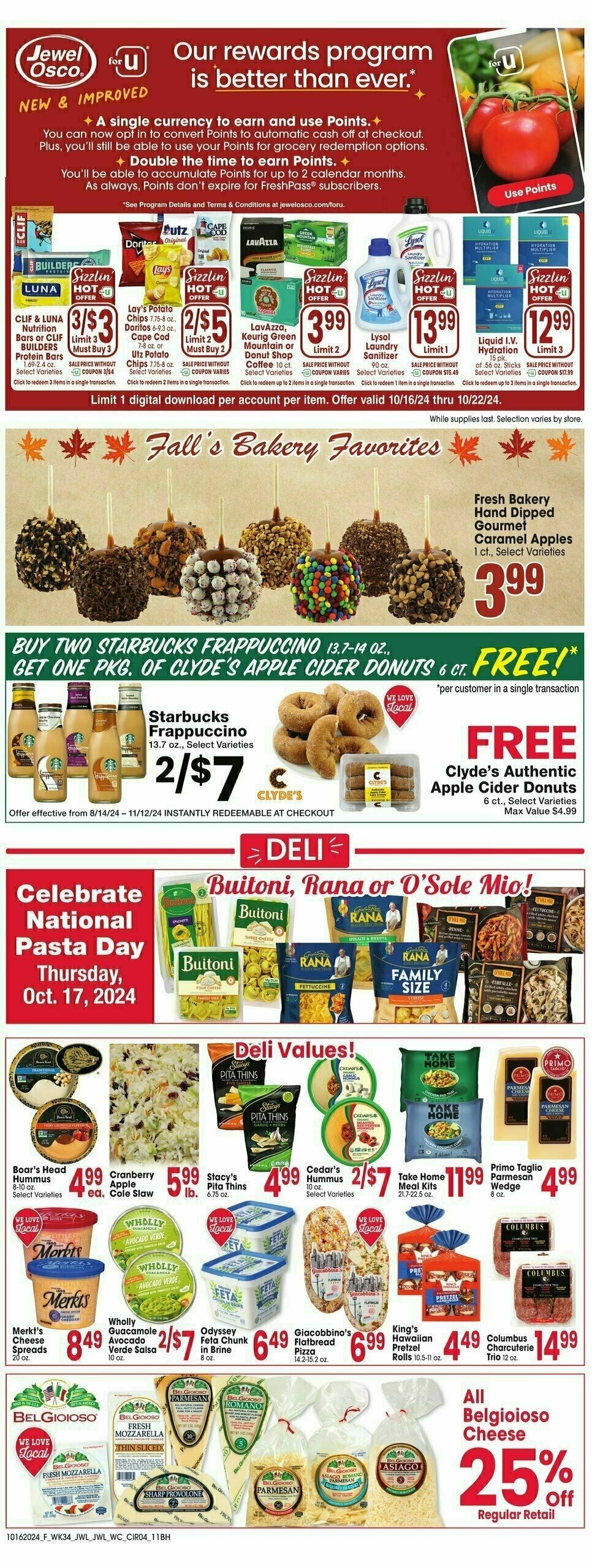 Jewel Osco Weekly Ad from October 16