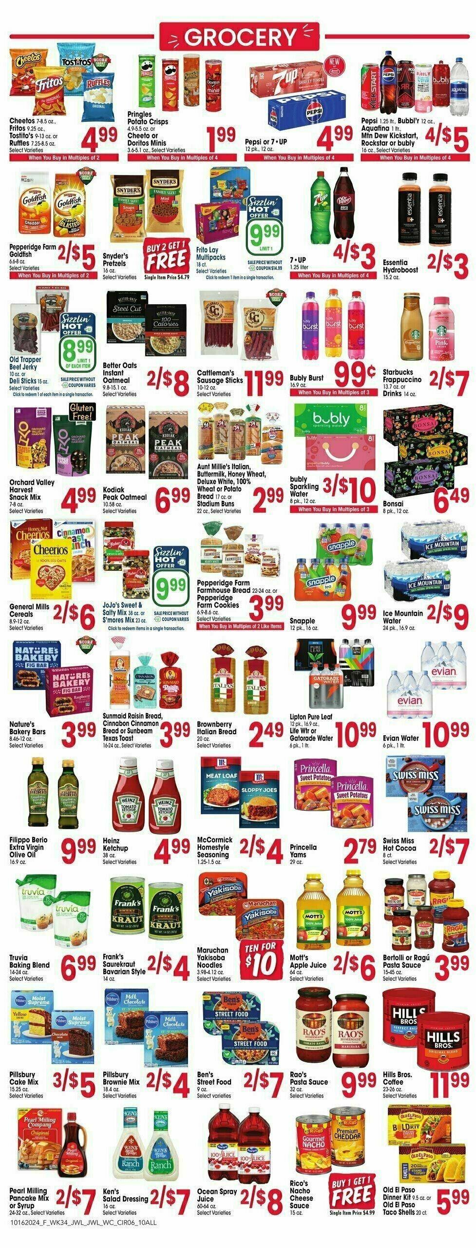 Jewel Osco Weekly Ad from October 16