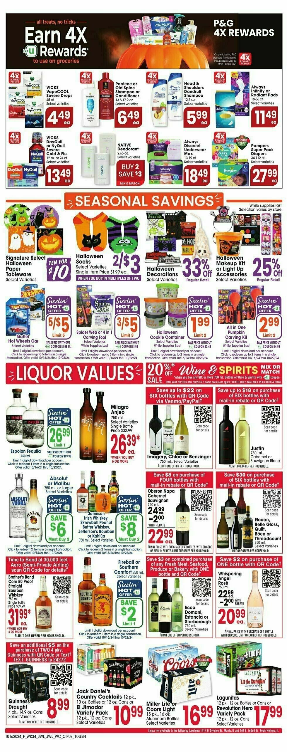 Jewel Osco Weekly Ad from October 16