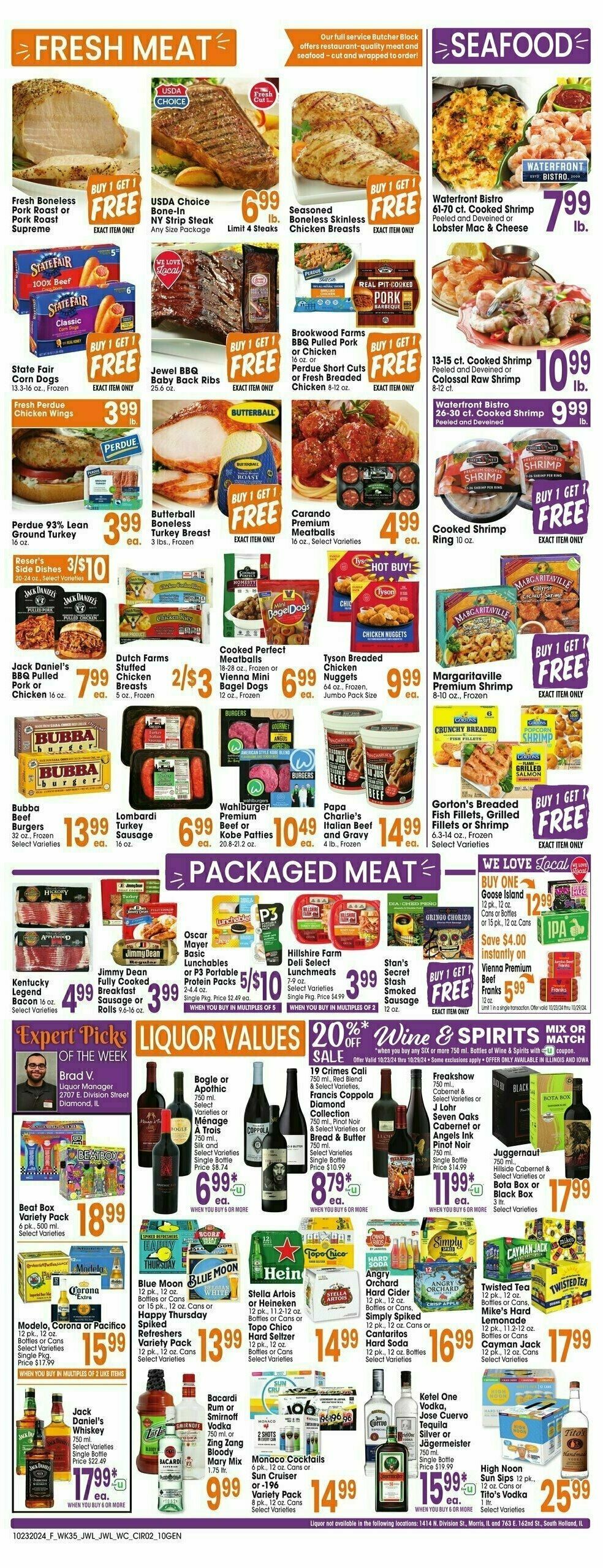 Jewel Osco Weekly Ad from October 23