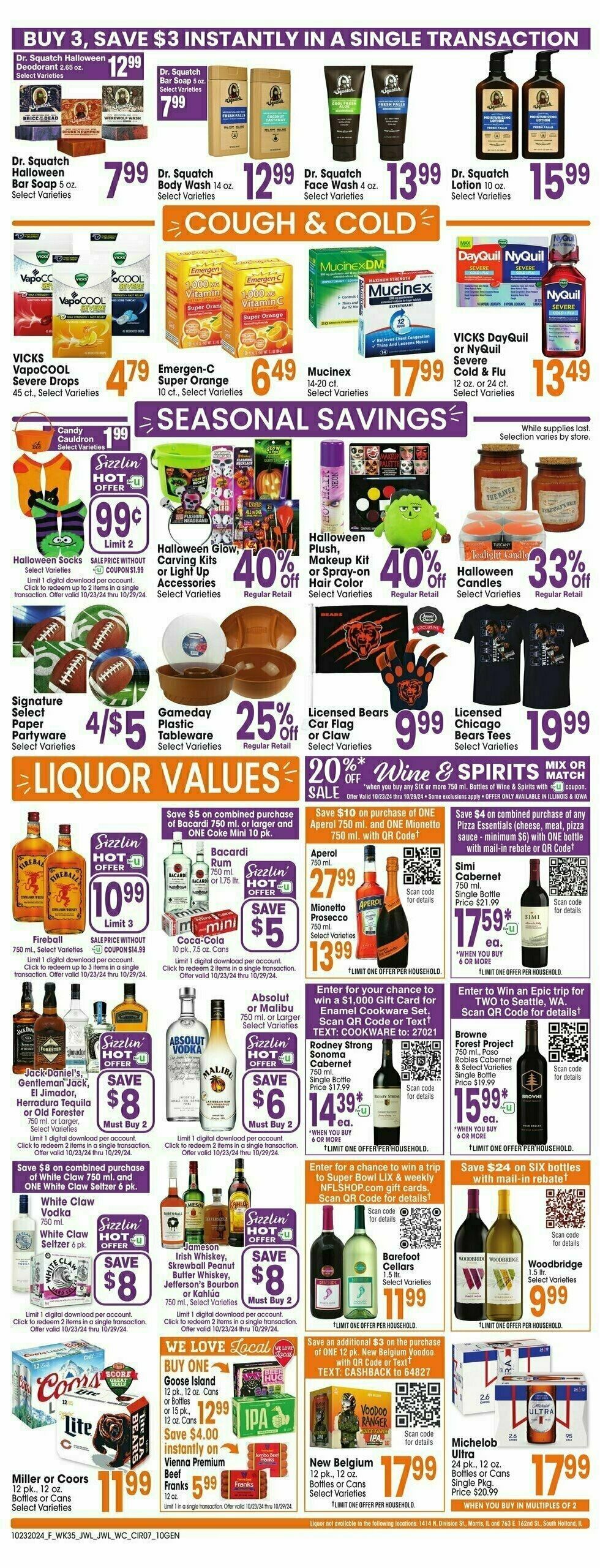 Jewel Osco Weekly Ad from October 23