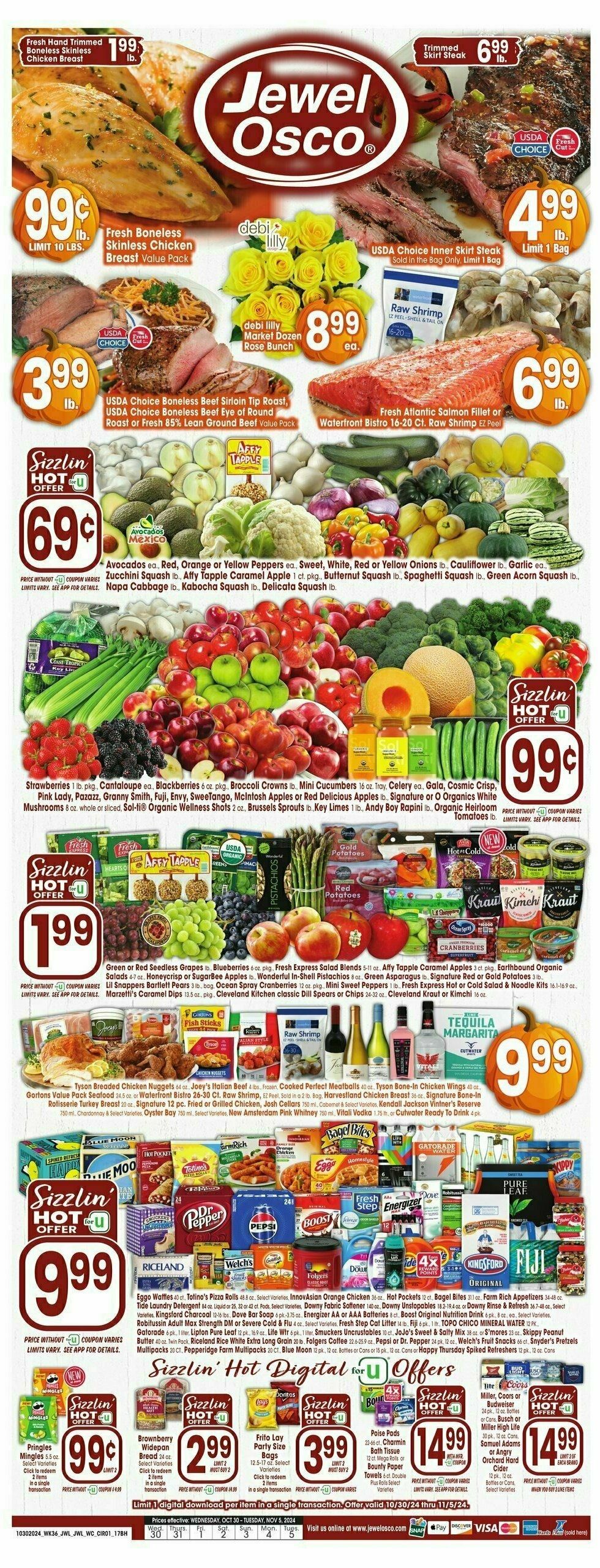 Jewel Osco Weekly Ad from October 30