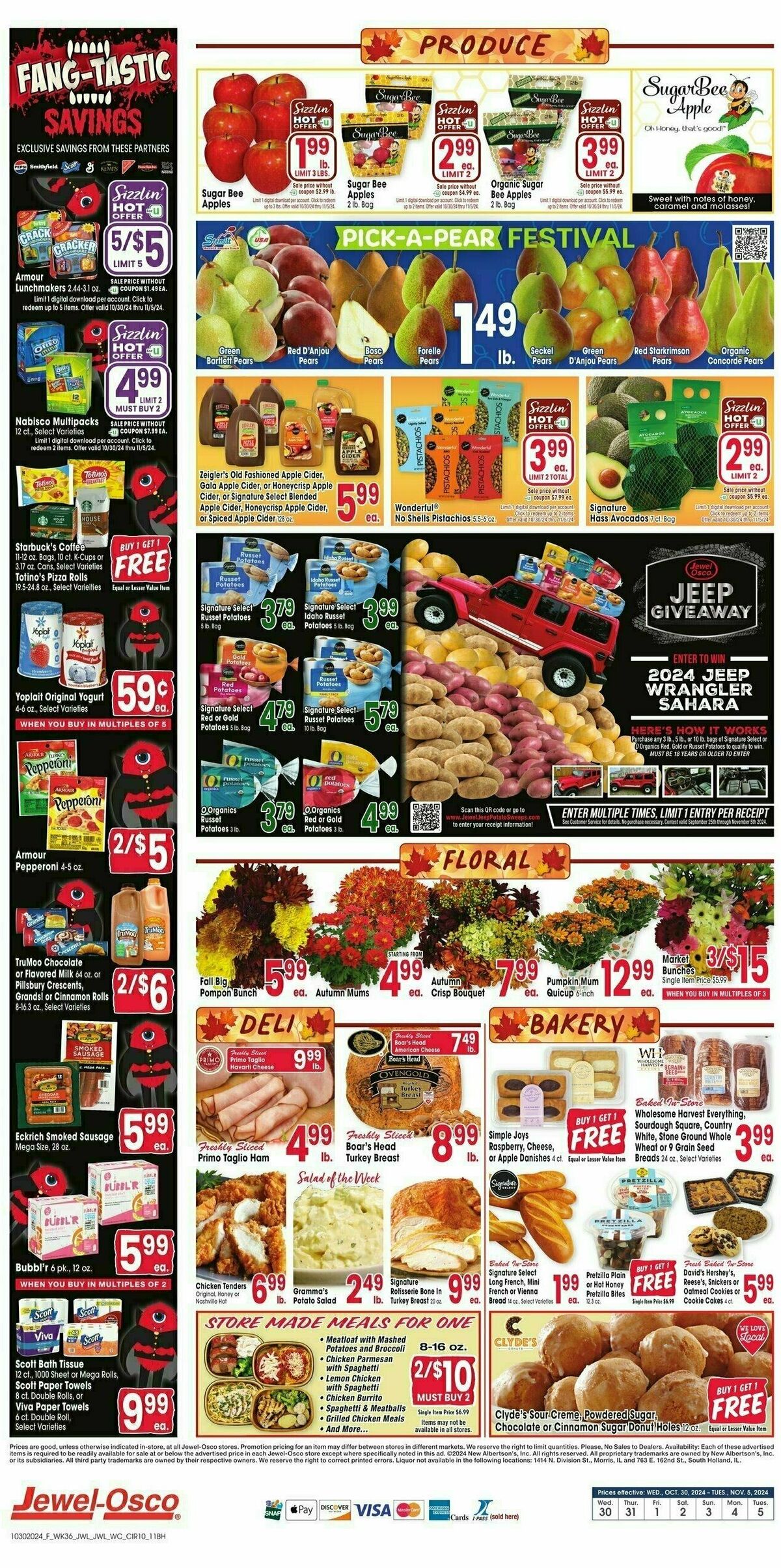 Jewel Osco Weekly Ad from October 30