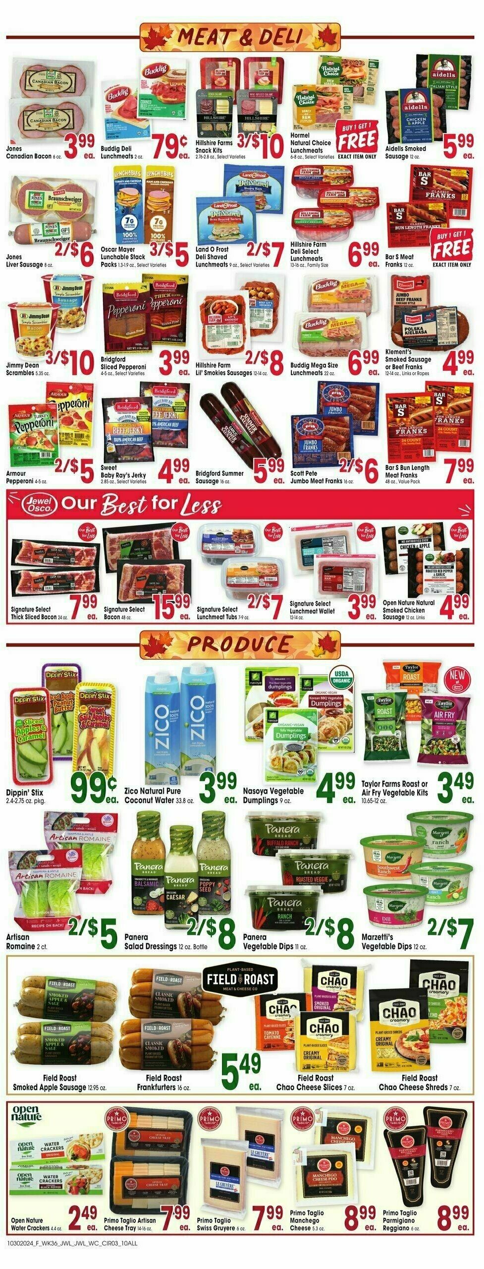 Jewel Osco Weekly Ad from October 30